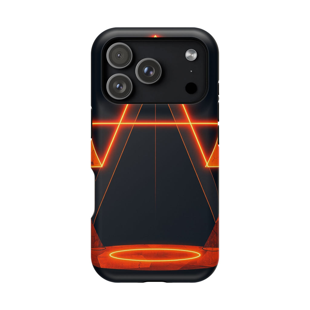 iPhone Vibrant Neon Geometry Design Slim Everyday Designer Case · iPhone Case