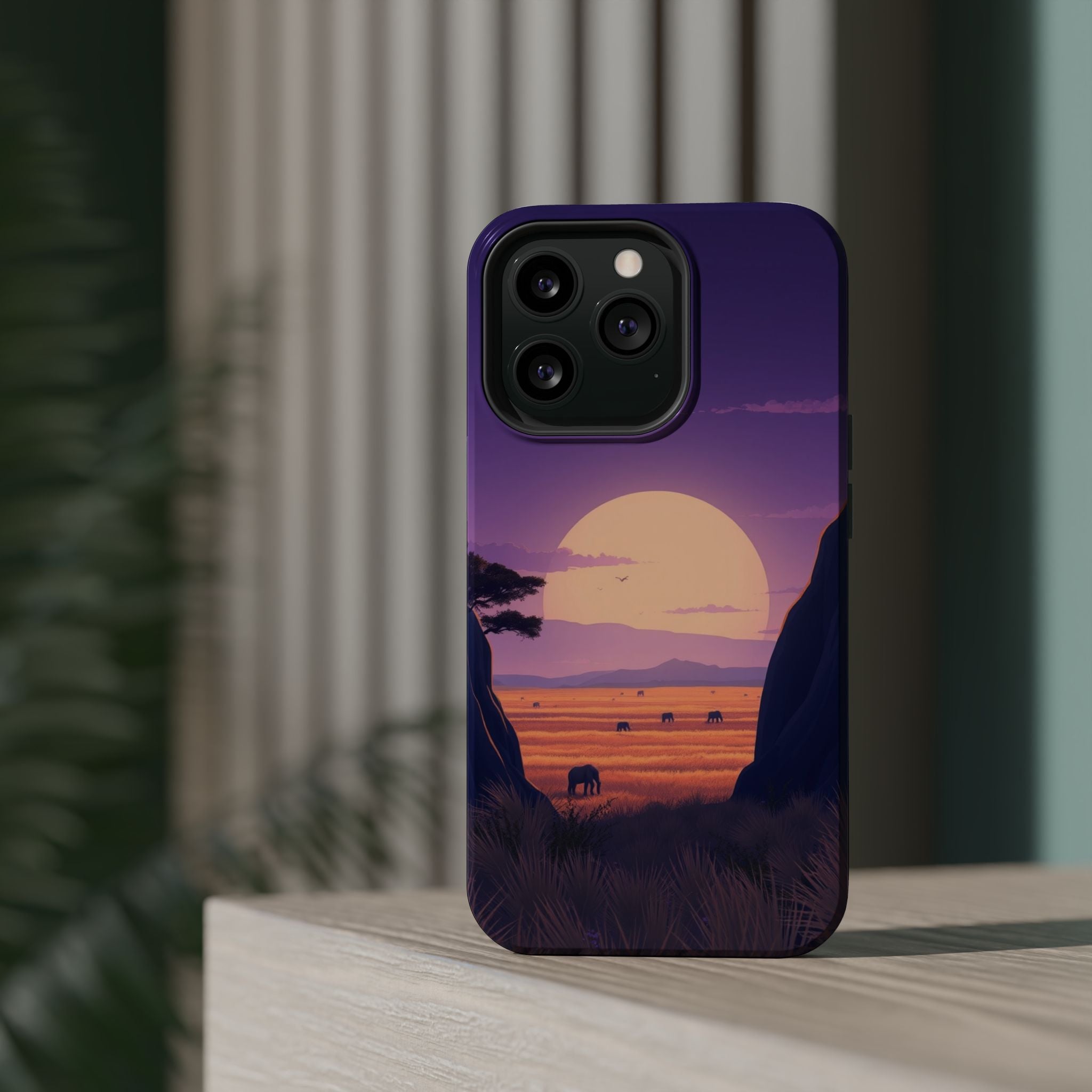 iPhone Lavender And Pearl Savanna Horizon Slim iPhone 18 Everyday · iPhone Case