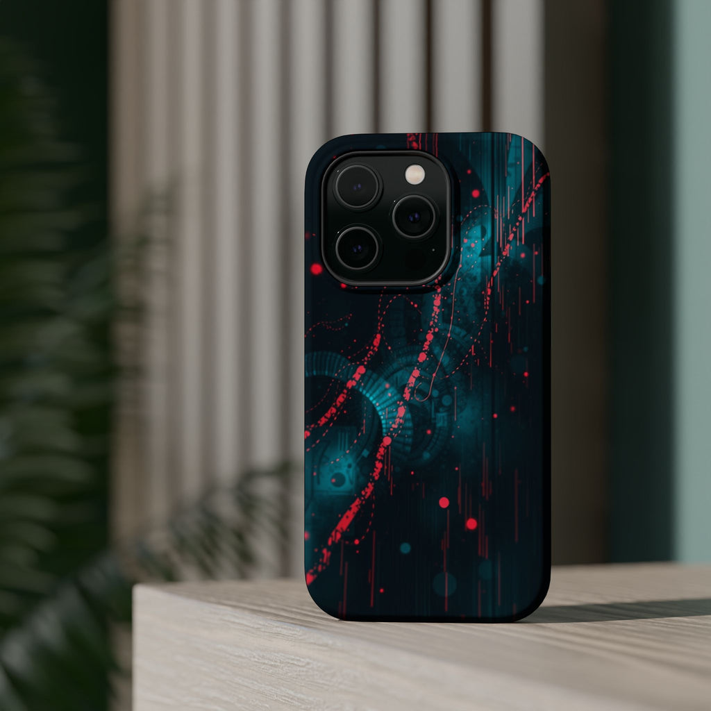 iPhone Digital Noise Cinematic Art Bold Modern Everyday Snap Case · iPhone Case
