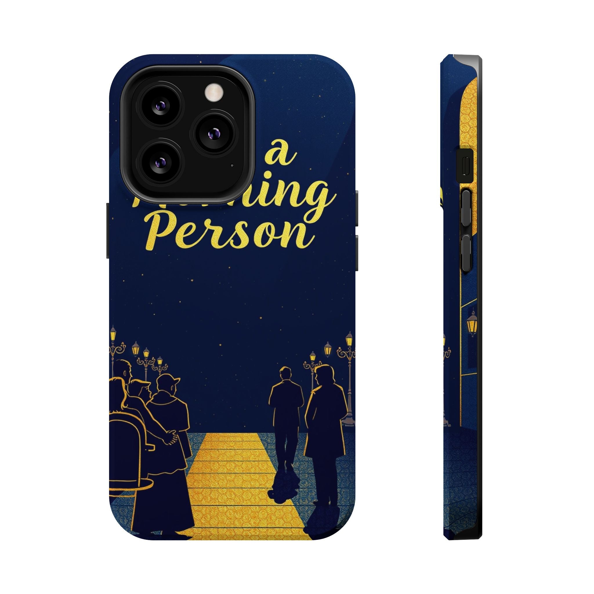iPhone Midnight Blue And Silver Not a Morning Person Slim Snap Case · iPhone Cas