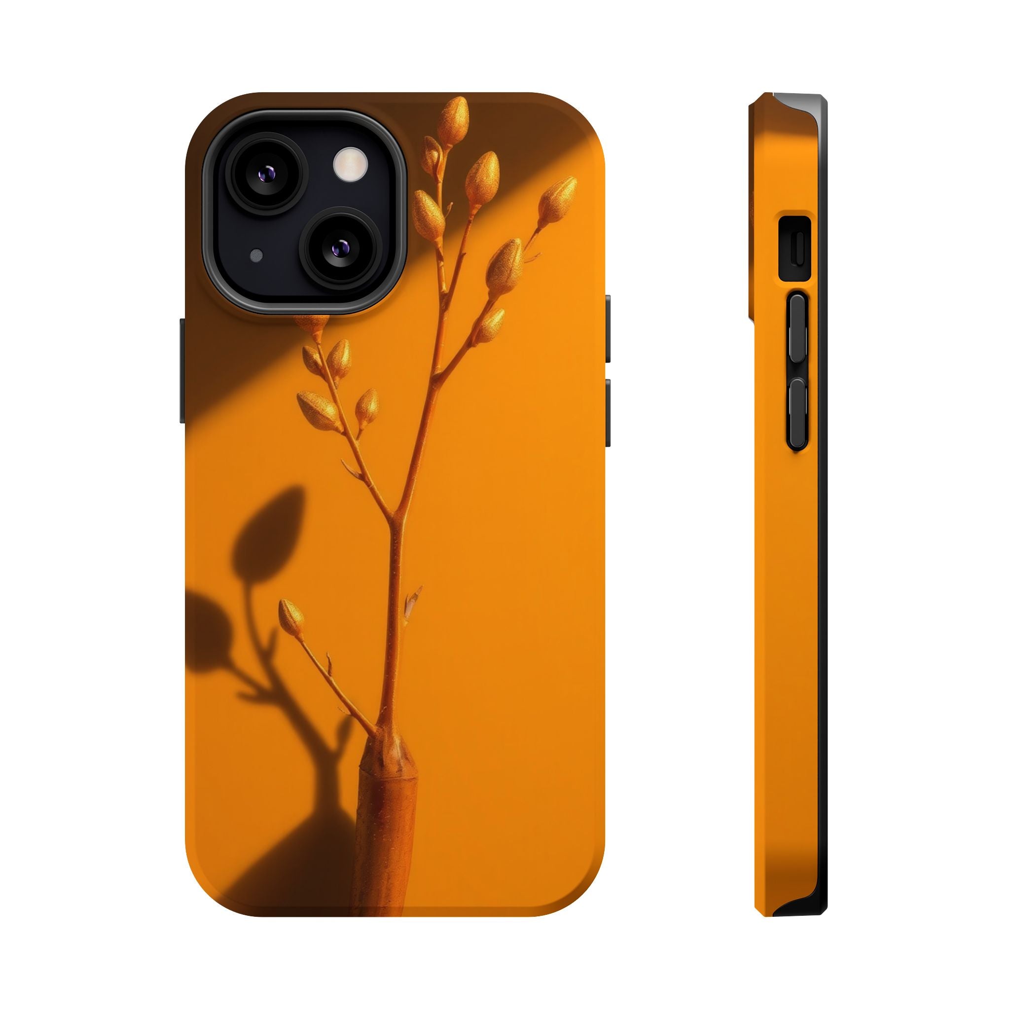 iPhone Mustard And Rust Minimalist Stem Slim Everyday iPhone Designer · iPhone C