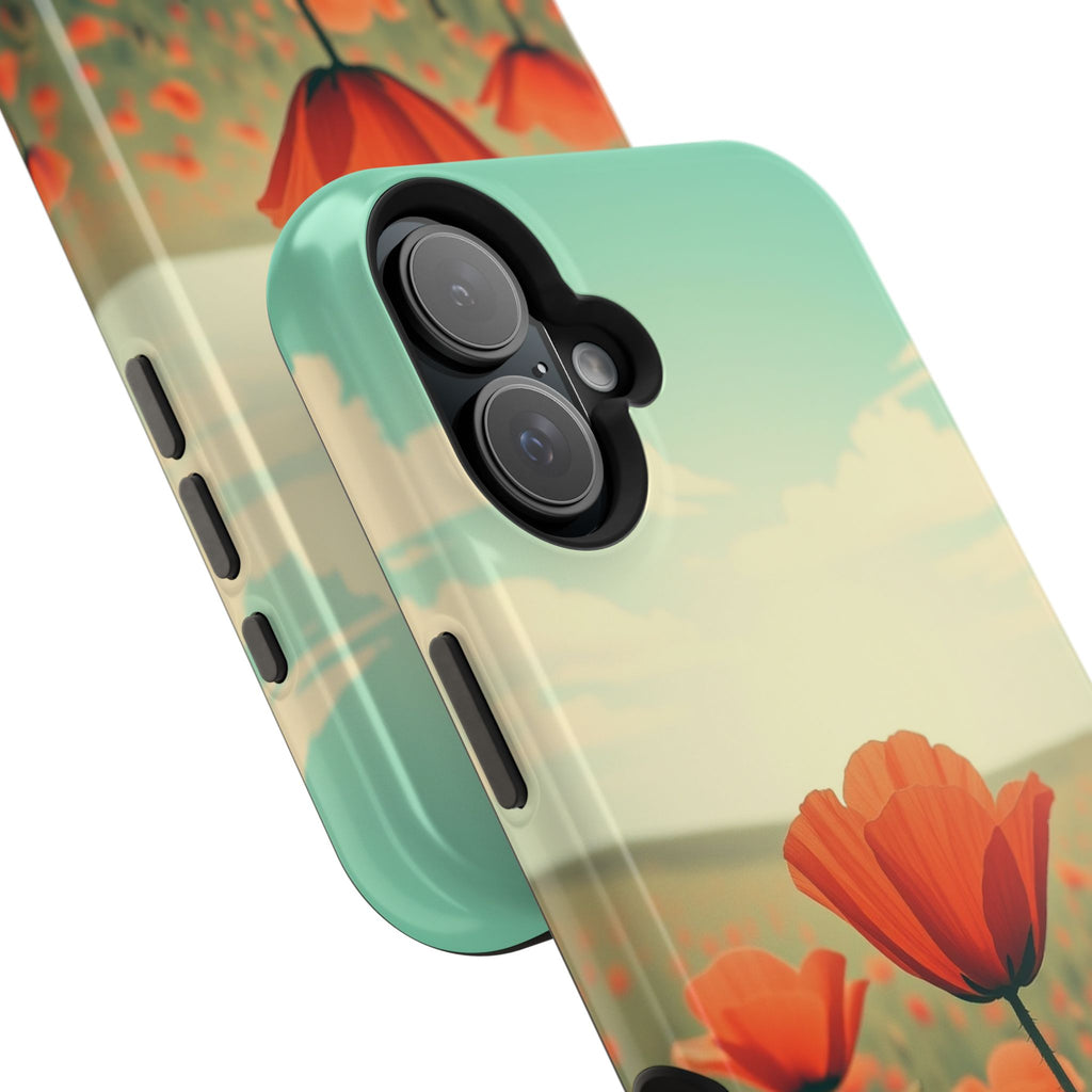 iPhone Radiant Poppy Field Design Bold Modern Everyday Snap Case · iPhone Case