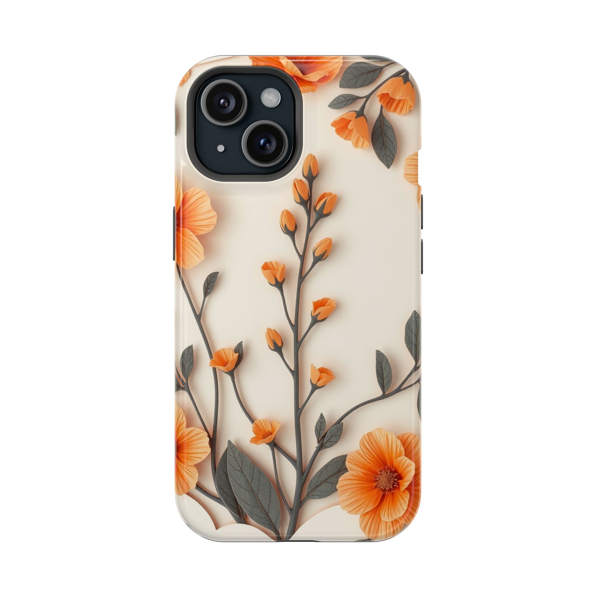 iPhone Vintage Botanical Print Paper Cut Art Slim iPhone Everyday · iPhone Case