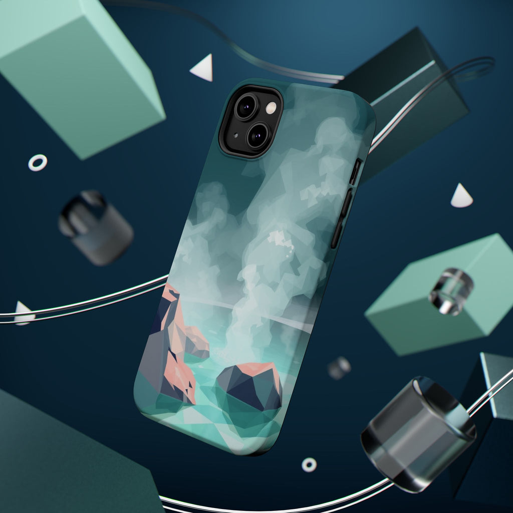 iPhone Mint And Blush Hot Spring Steam Slim Everyday iPhone 10 Designer · iPhone