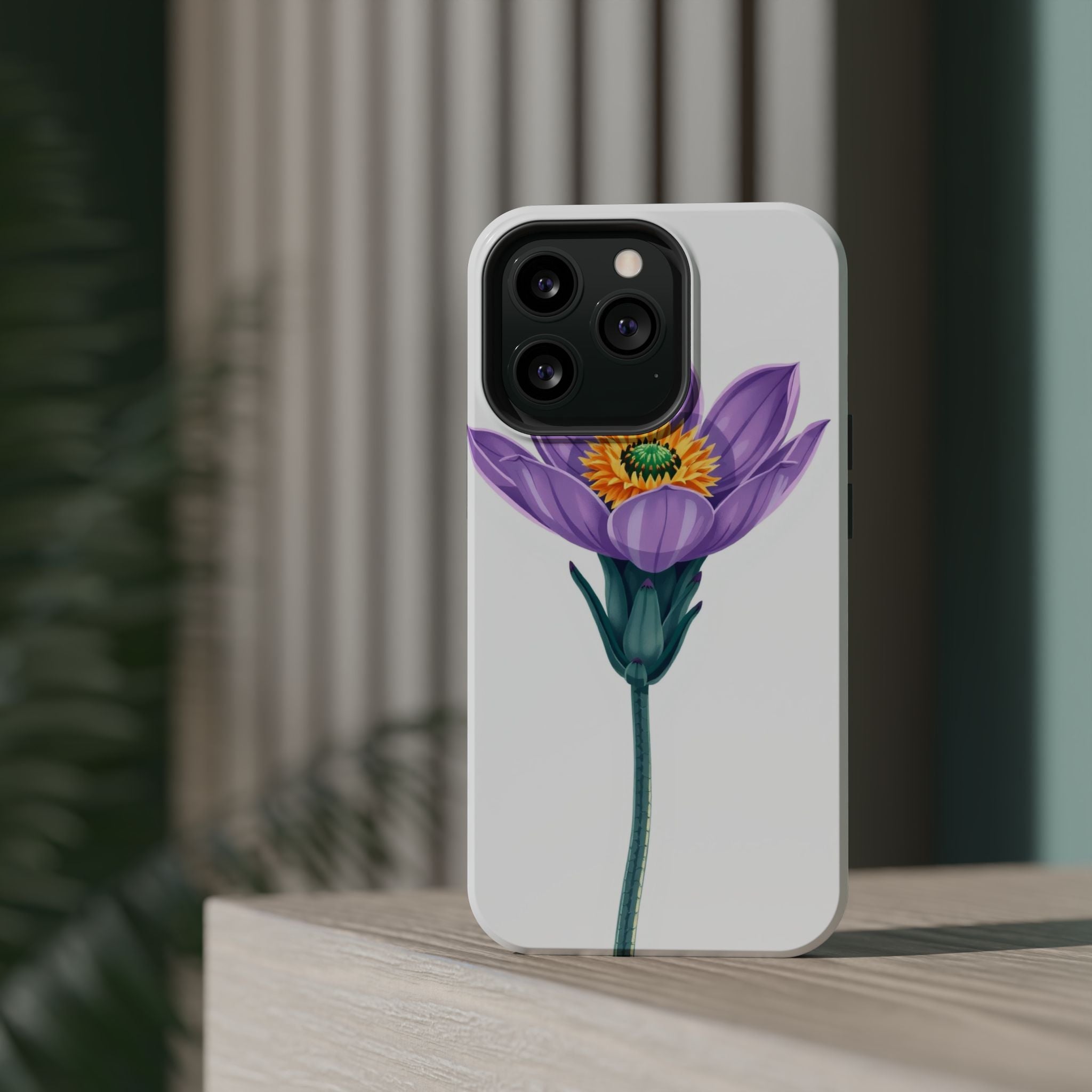 iPhone Indigo And Violet Desert Flower Slim Everyday Designer Case · iPhone Case