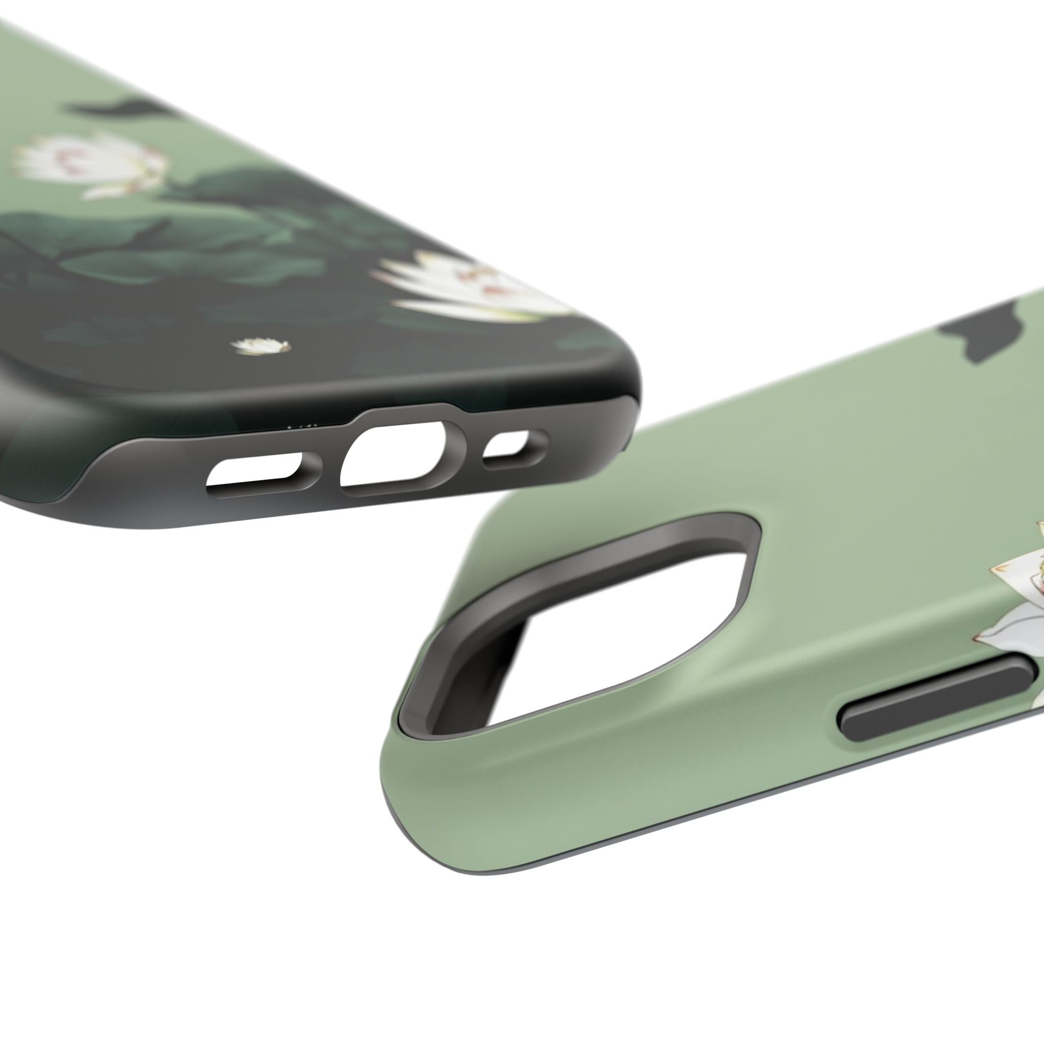 iPhone Sage And Ivory Lotus Pond Bold Modern Everyday Snap Case · iPhone Case