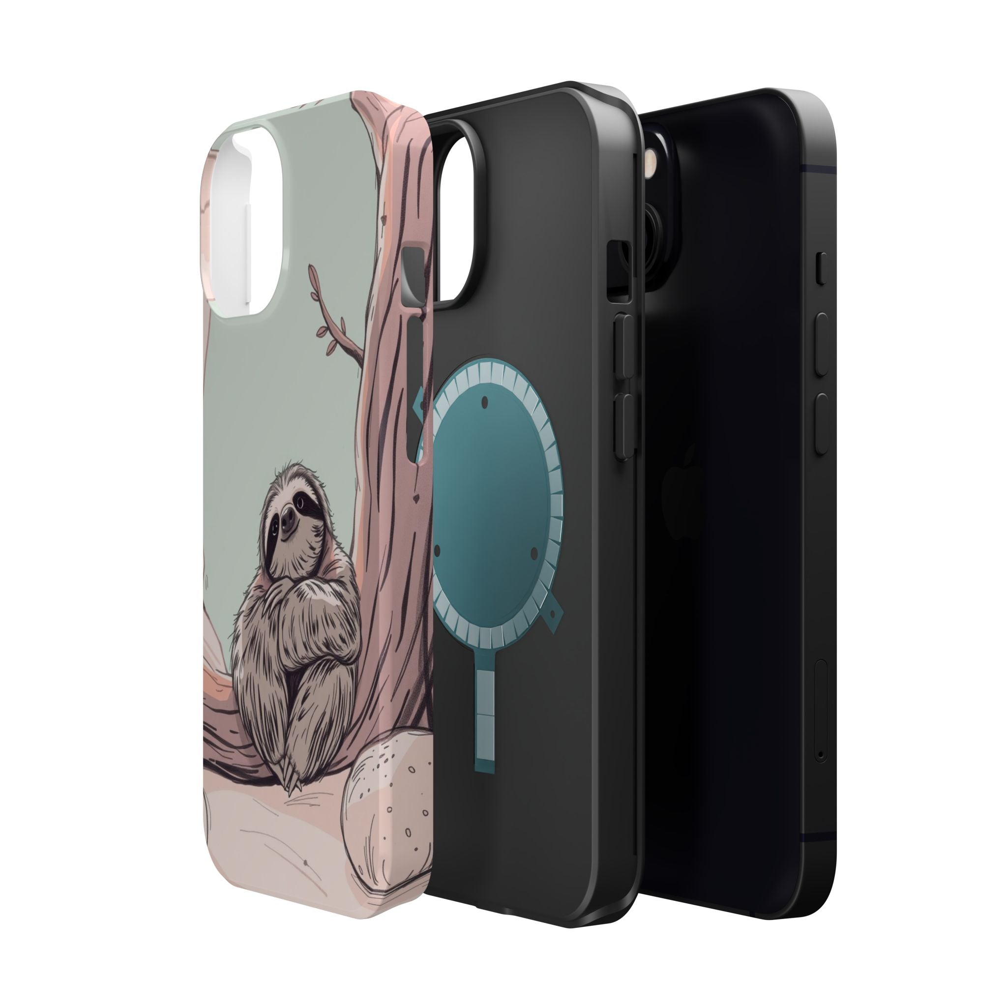 iPhone Cozy Sloth Mode Hand-Drawn Sketch Slim Everyday Designer Case · iPhone Ca
