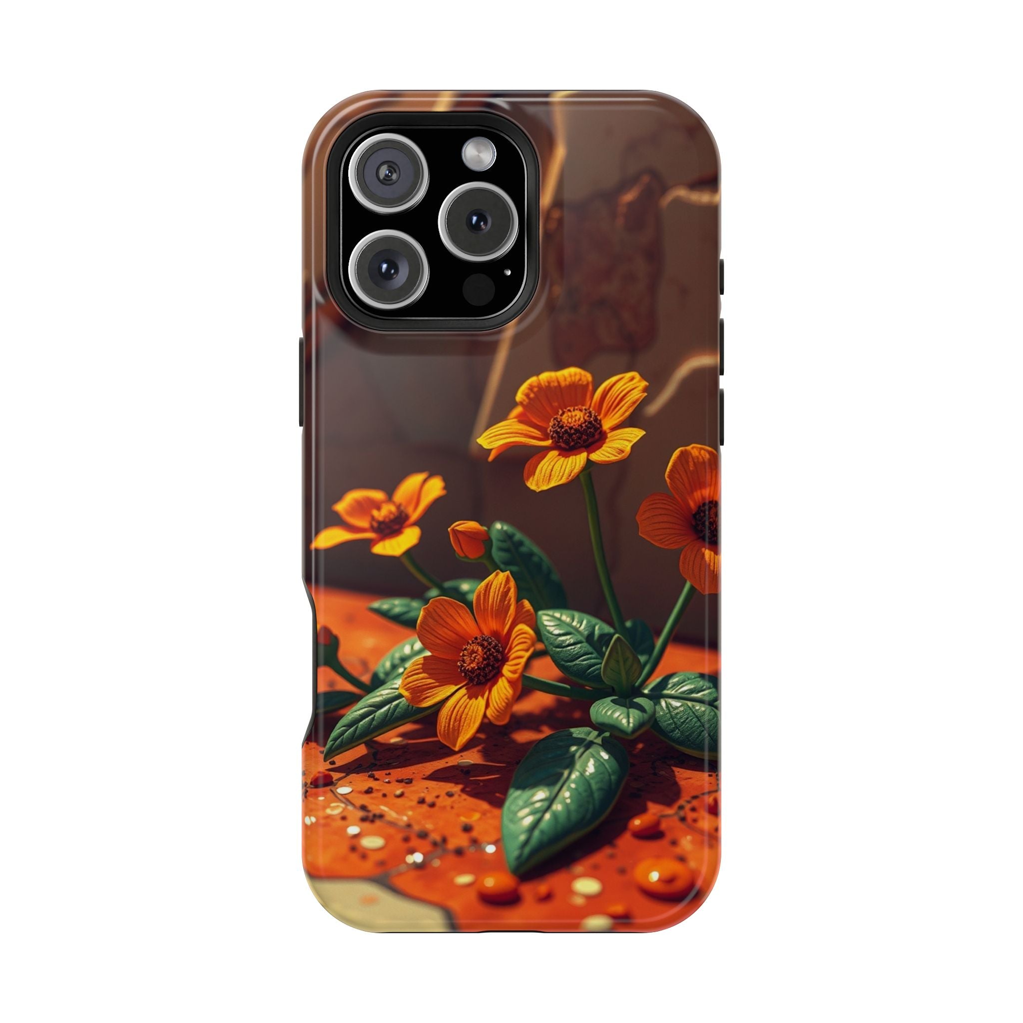 iPhone Floral Terrazzo Bold Art Slim Everyday Designer Case · iPhone Case