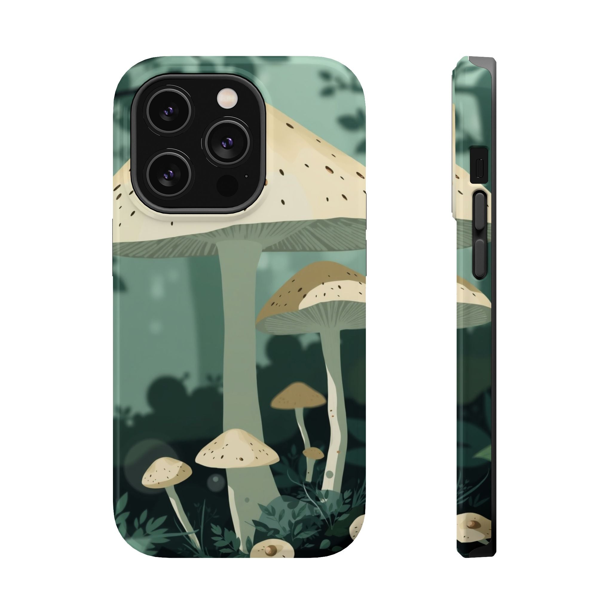 iPhone Sage And Ivory Mushroom Forest Slim Everyday Designer Case · iPhone Case