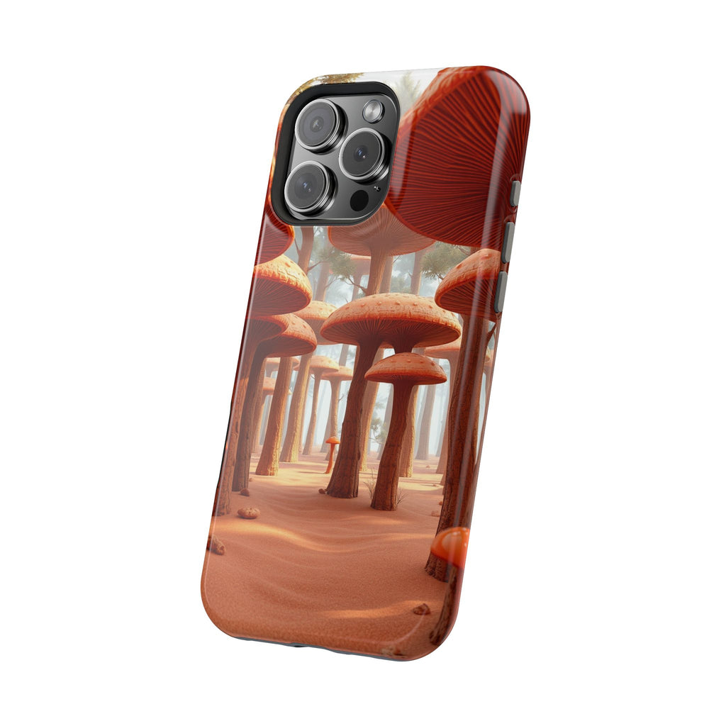 iPhone Mushroom Forest 3D Digital Bold Modern Everyday Snap Case · iPhone Case