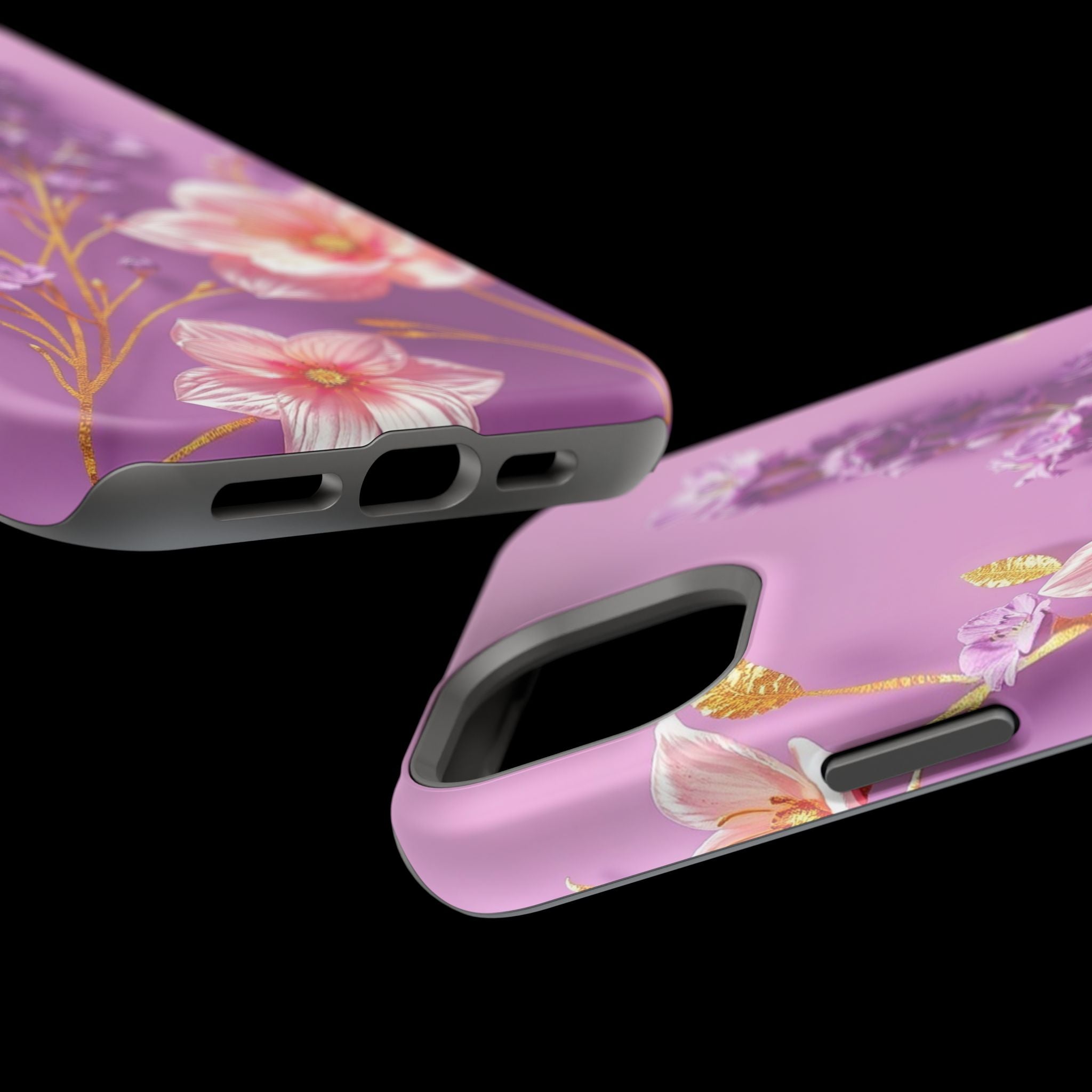 iPhone Radiant Floral Gold Foil Design Slim Everyday Designer Case · iPhone Case