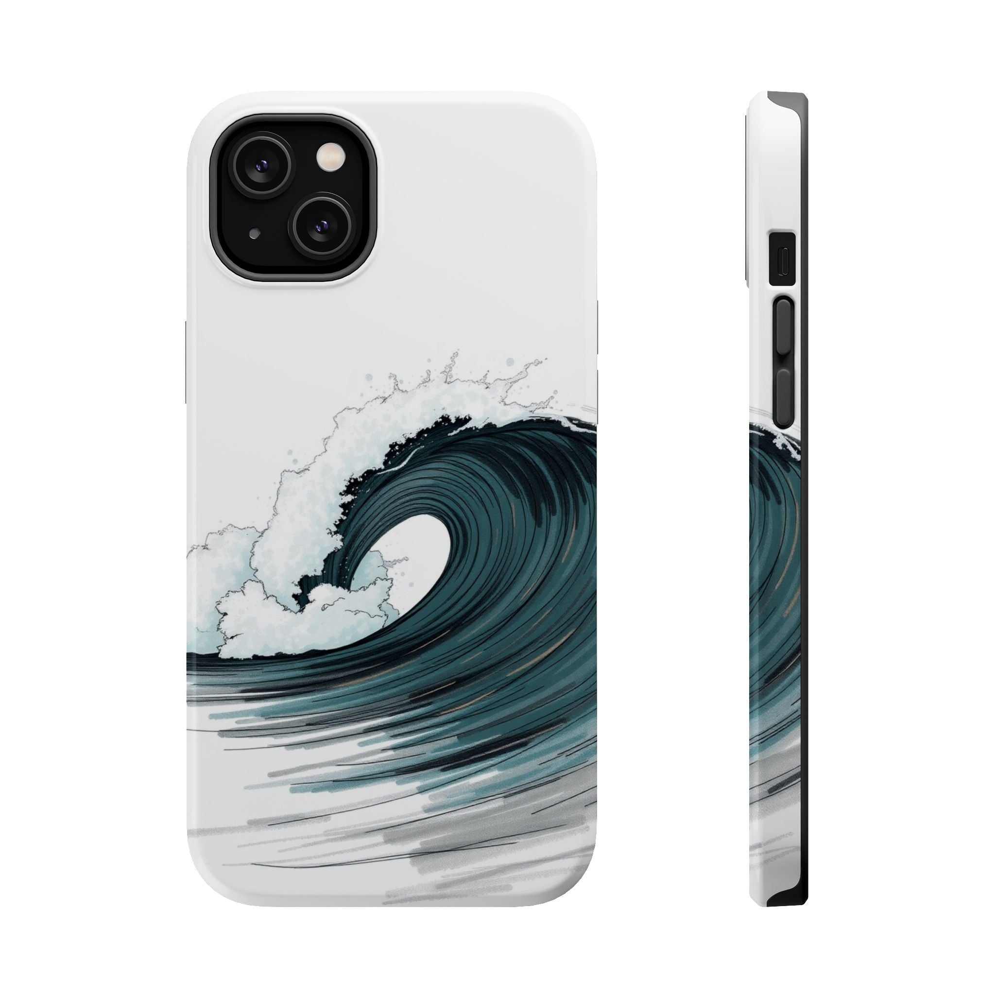 iPhone Ocean Wave Crash Hand-Drawn Sketch Slim iPhone Everyday Designer · iPhone