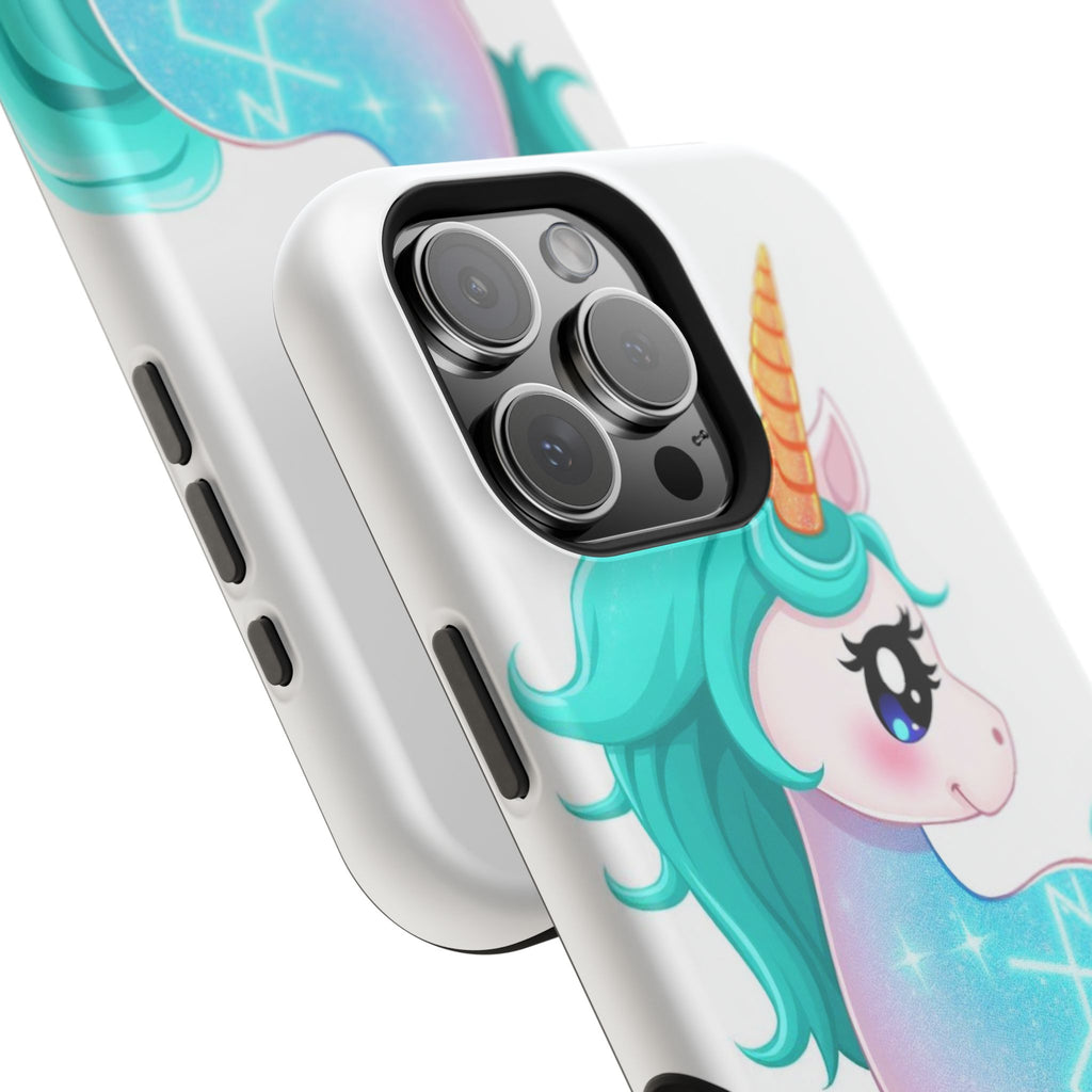 iPhone Turquoise Sparkle Unicorn Kids Fun iPhone Phone Case Gift · iPhone Case