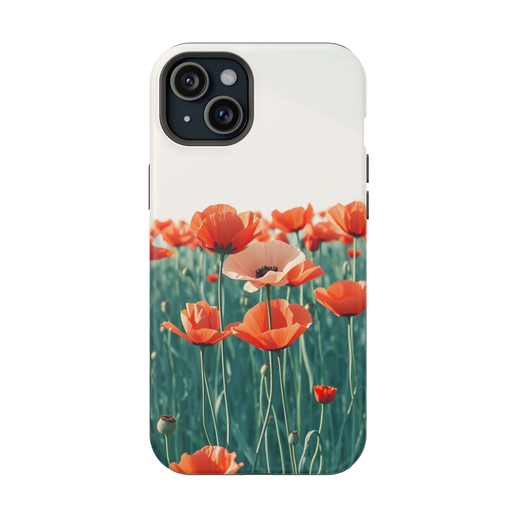 iPhone Mint And Blush Poppy Field 10 Slim Everyday Designer Case · iPhone Case
