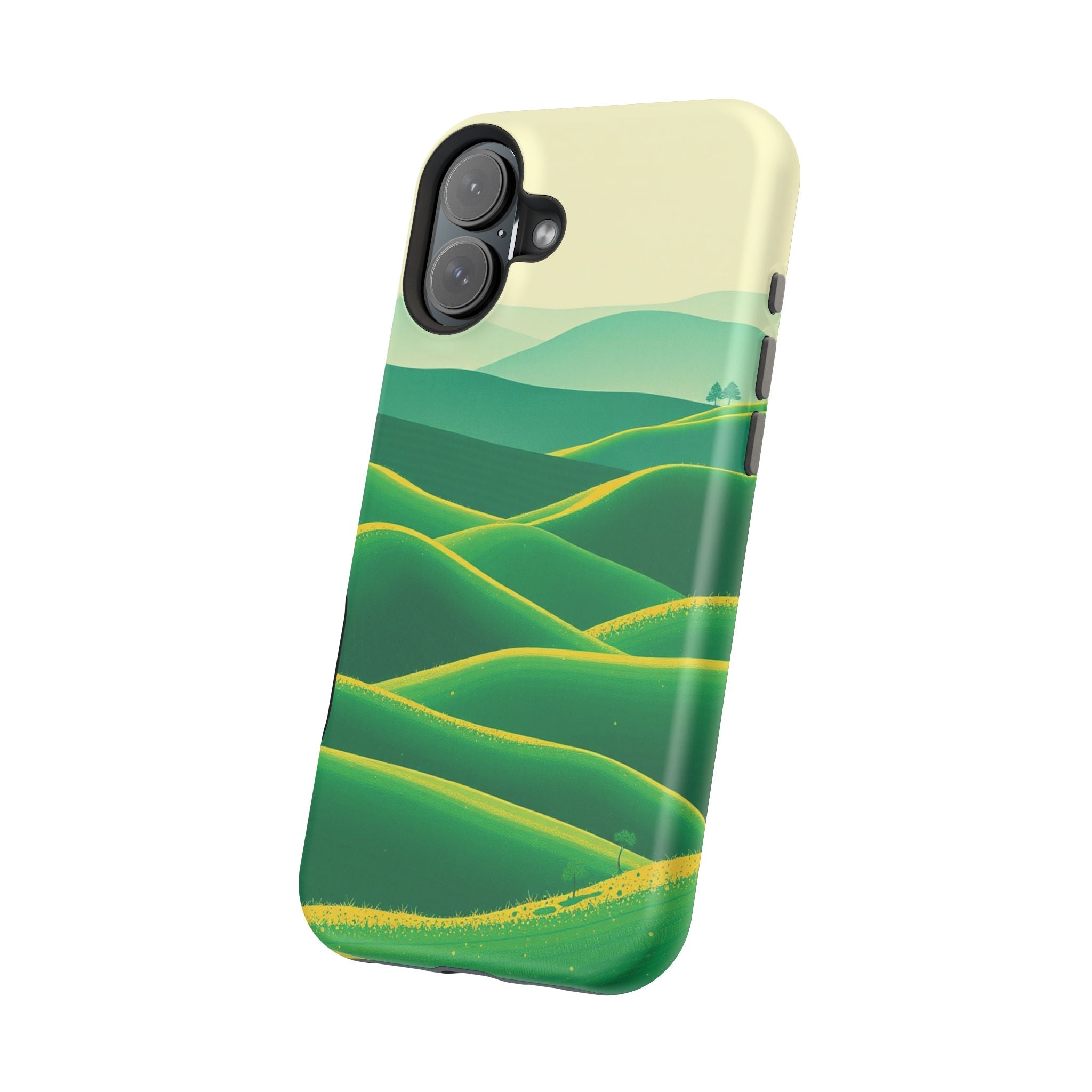 iPhone Rolling Hills Risograph Print Slim Everyday Designer Case · iPhone Case