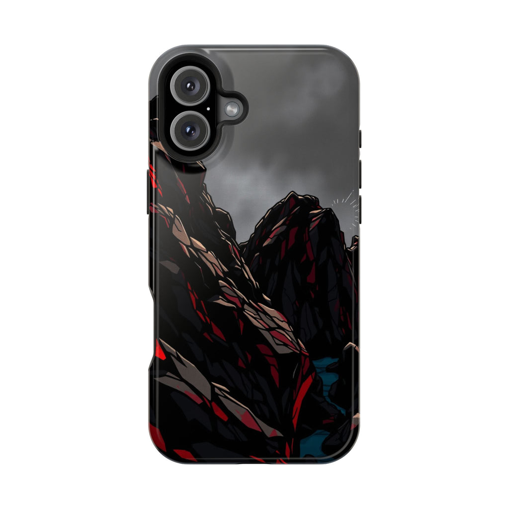 iPhone Black And Crimson Rocky Coastline Slim Everyday iPhone 11 · iPhone Case
