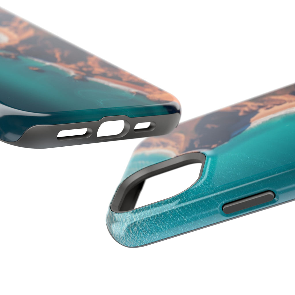 iPhone Shoreline Aerial Abstract Geometric Slim iPhone Everyday · iPhone Case