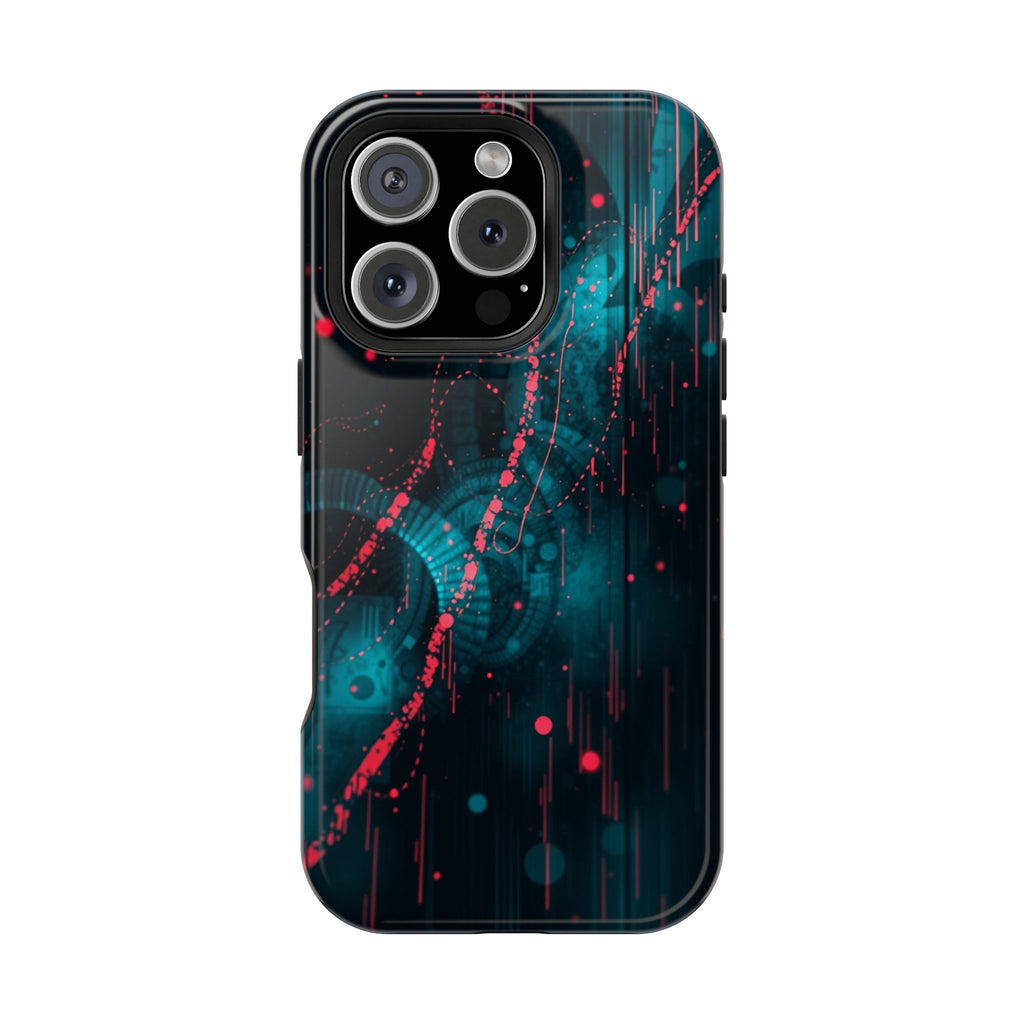 iPhone Digital Noise Cinematic Art Bold Modern Everyday Snap Case · iPhone Case