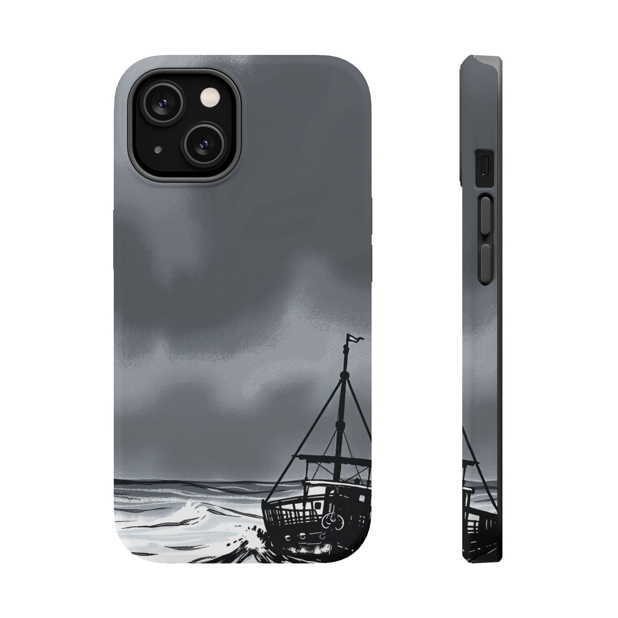 iPhone Storm at Sea Electric Art Bold Modern Everyday Snap Case · iPhone Case