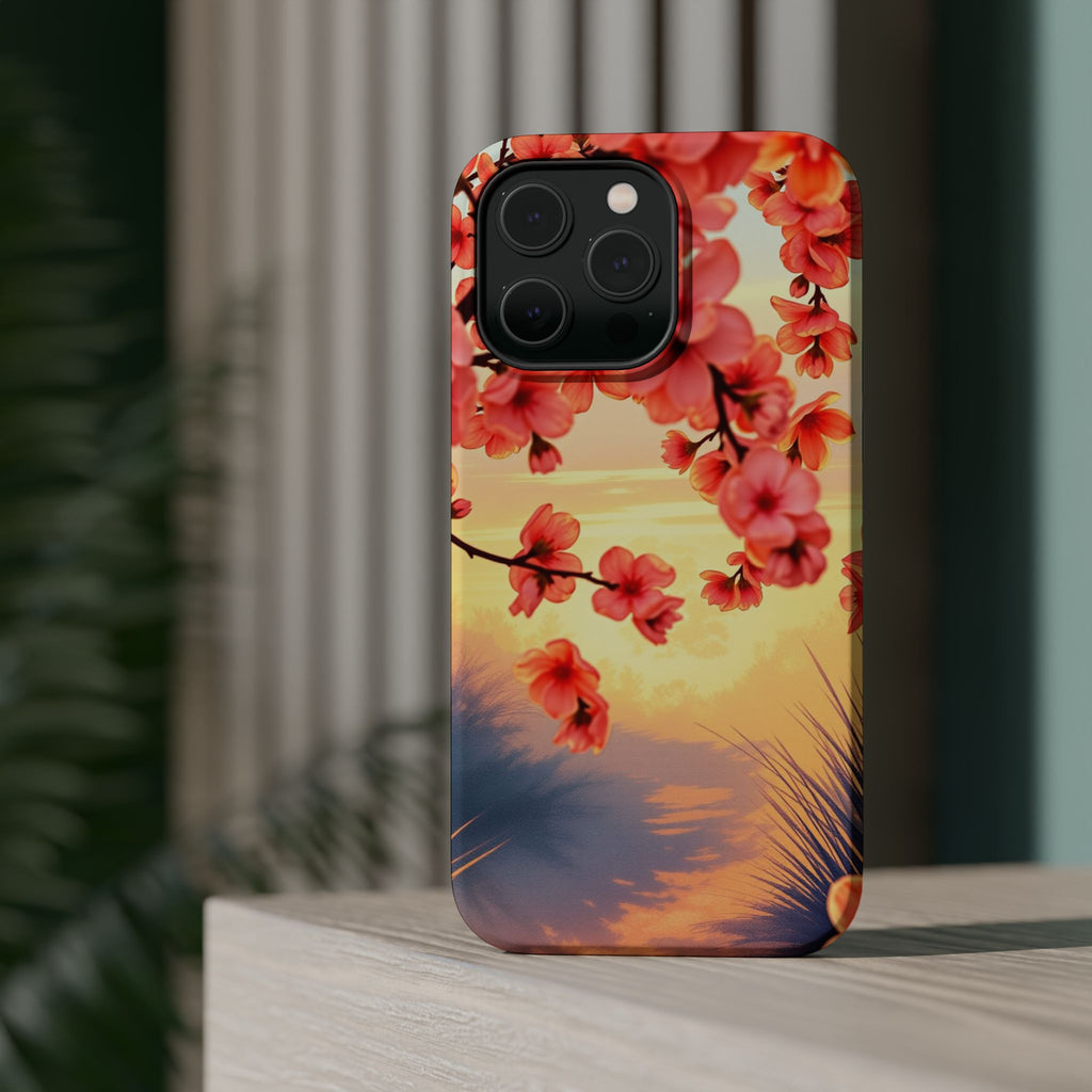 iPhone Sunset Amber And Peach Blossom Trail Slim Snap Cas Carry Case · iPhone Ca