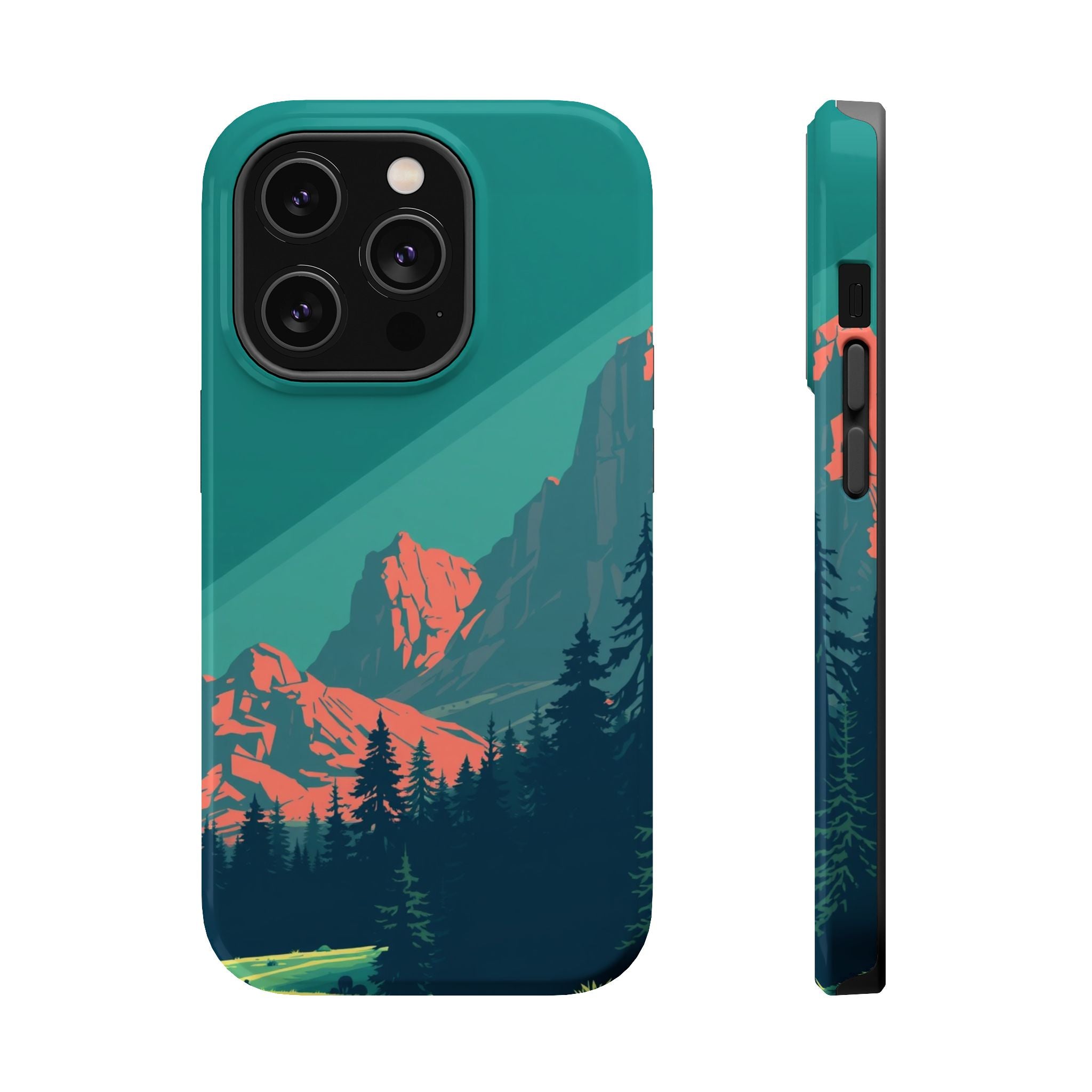 iPhone Pine Ridge Pixel Art -Bit Bold Modern Everyday Snap Case · iPhone Case