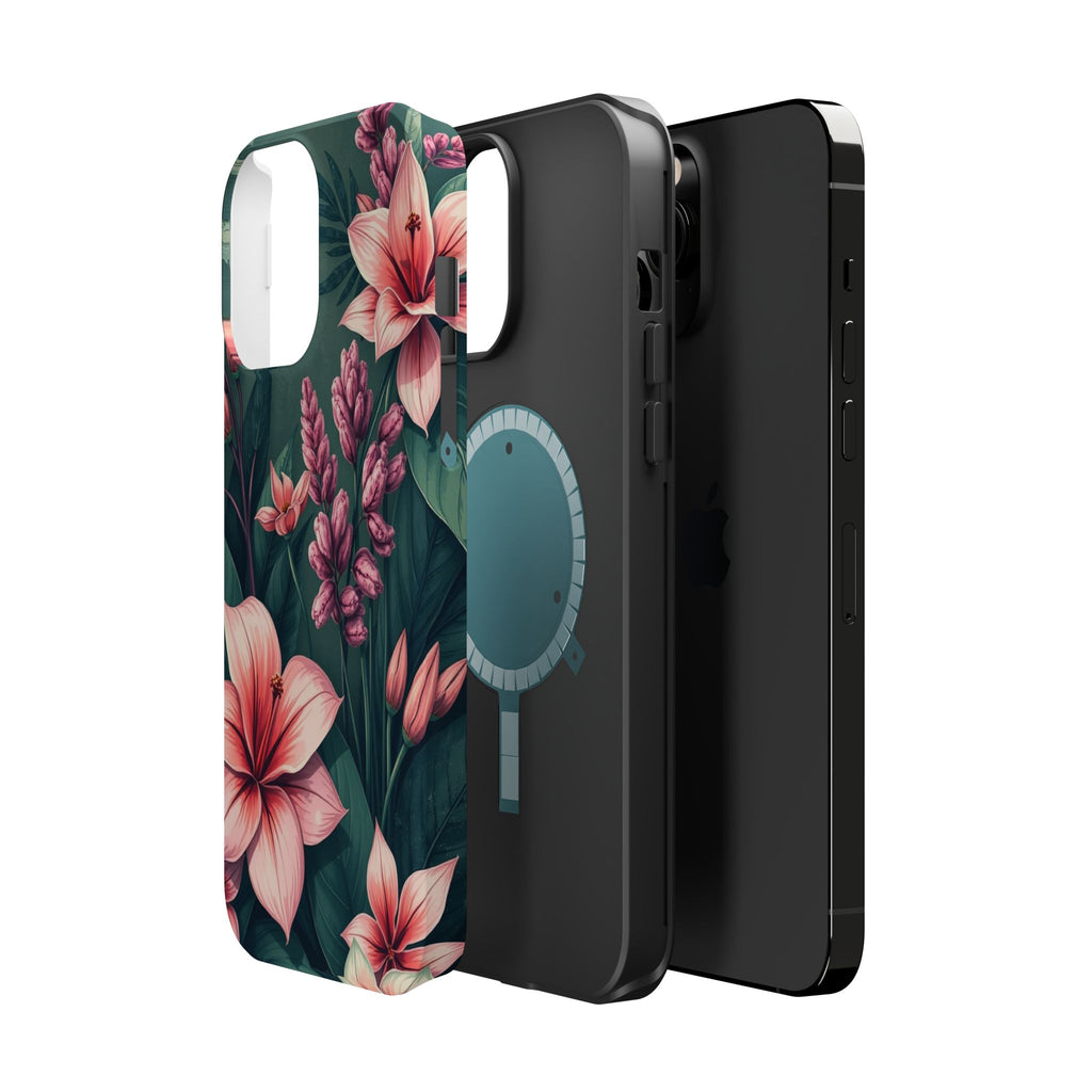 iPhone Mint And Blush Jungle Floral Slim Everyday Designer Case · iPhone Case