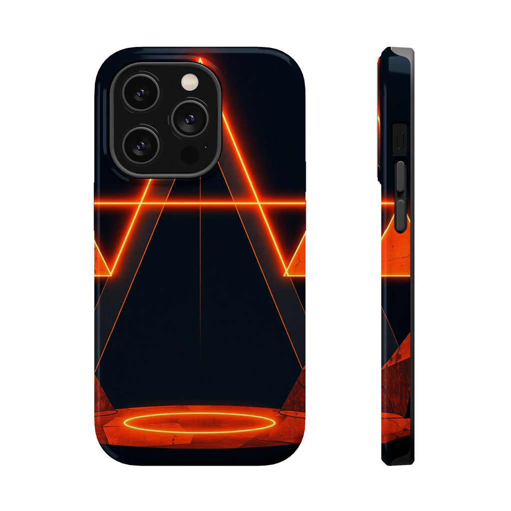 iPhone Vibrant Neon Geometry Design Slim Everyday Designer Case · iPhone Case
