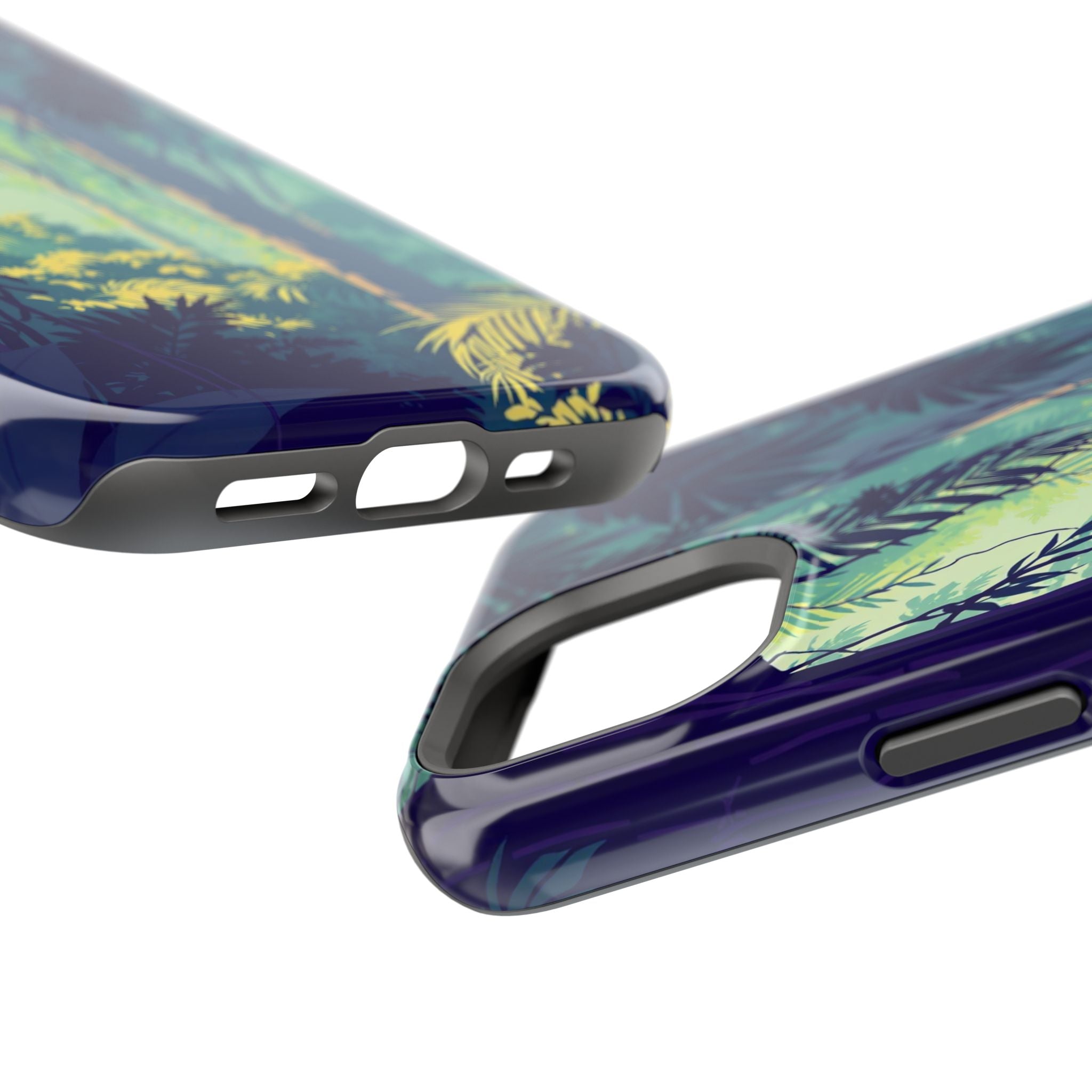 iPhone Mint And Blush Rainforest Canopy Slim Everyday iPhone Designer · iPhone C