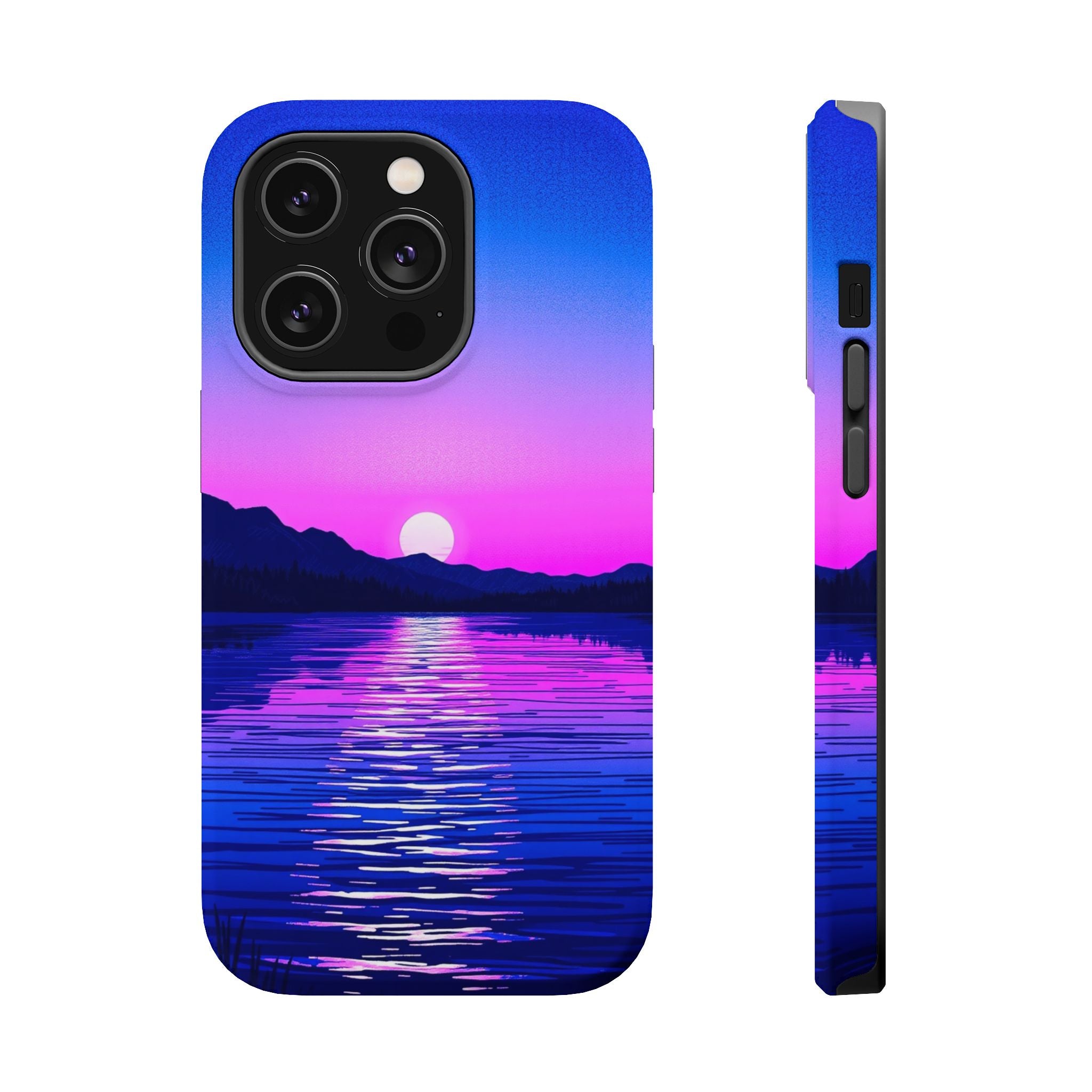 iPhone Indigo And Violet Lake at Twilight Slim iPhone Everyday Designer · iPhone