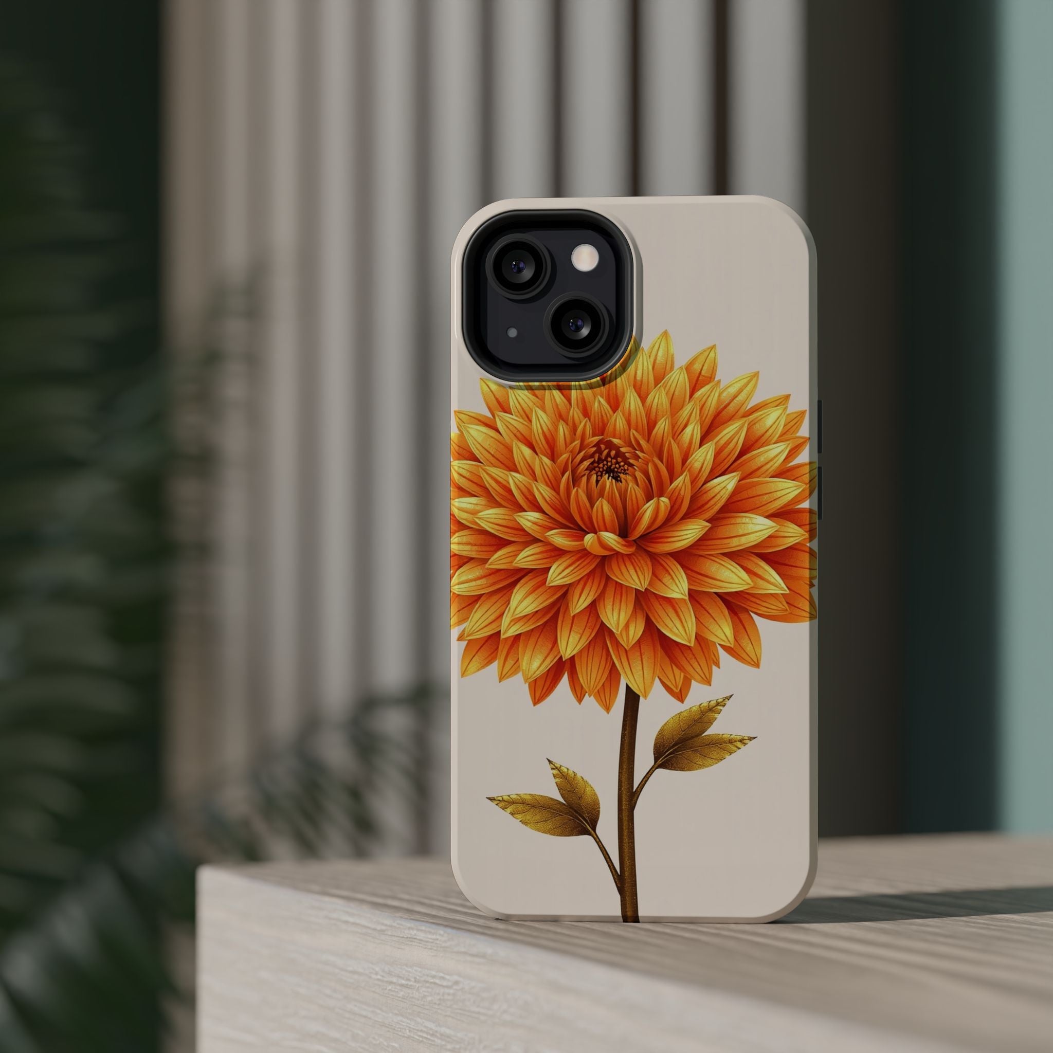 iPhone Chrysanthemum Classic Gold Foil Luxury Slim iPhone Everyday · iPhone Case