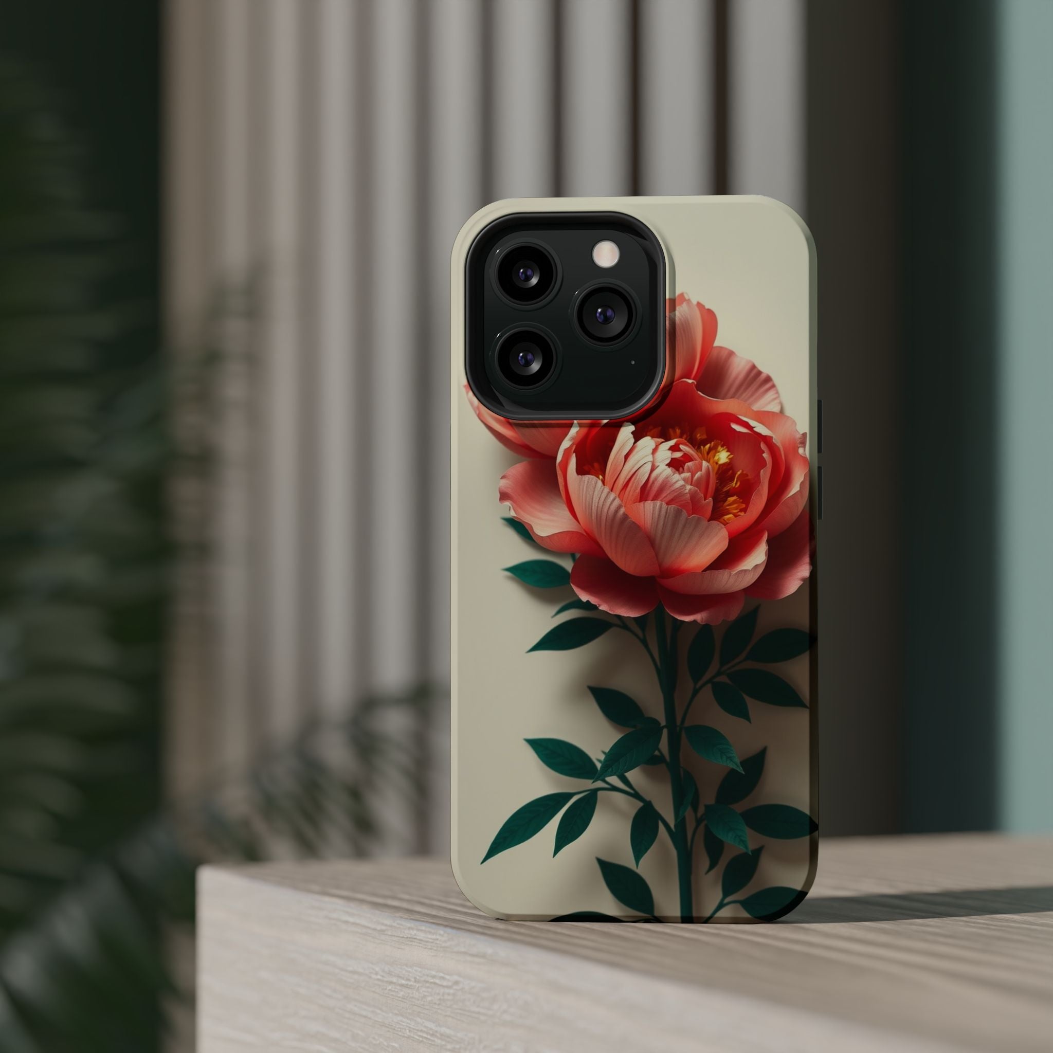 iPhone Emerald Green And Gold Peony Bouquet Slim iPhone Everyday · iPhone Case