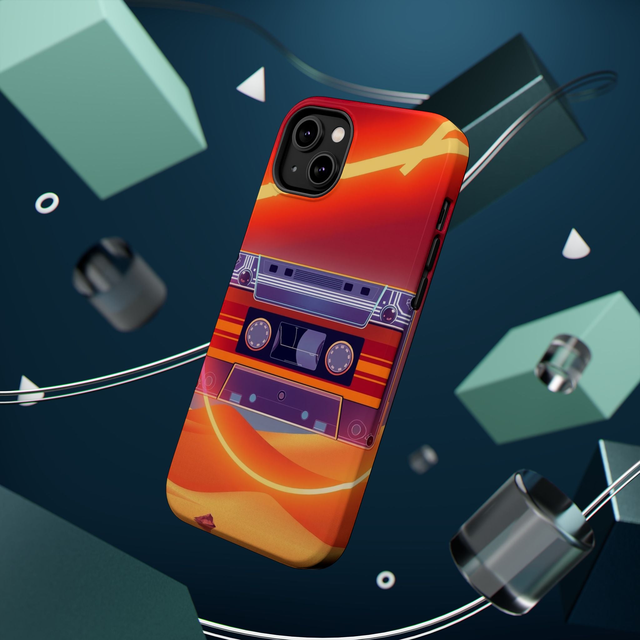 iPhone Cassette Tape Rewind Bold Art Slim Everyday Designer Case · iPhone Case