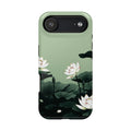 iPhone Sage And Ivory Lotus Pond Bold Modern Everyday Snap Case · iPhone Case