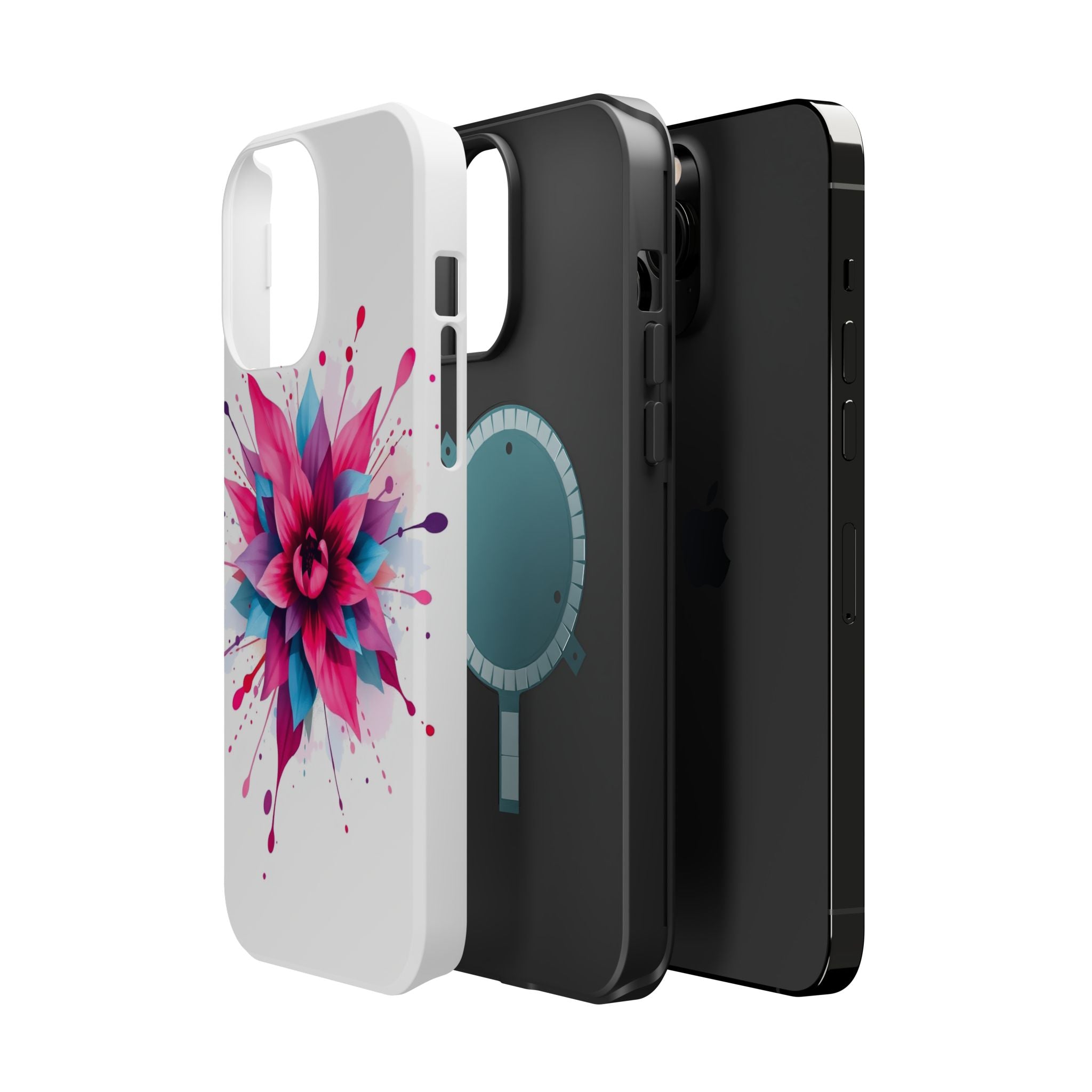 iPhone Floral Watercolor Splash Electric Art Slim iPhone Everyday · iPhone Case