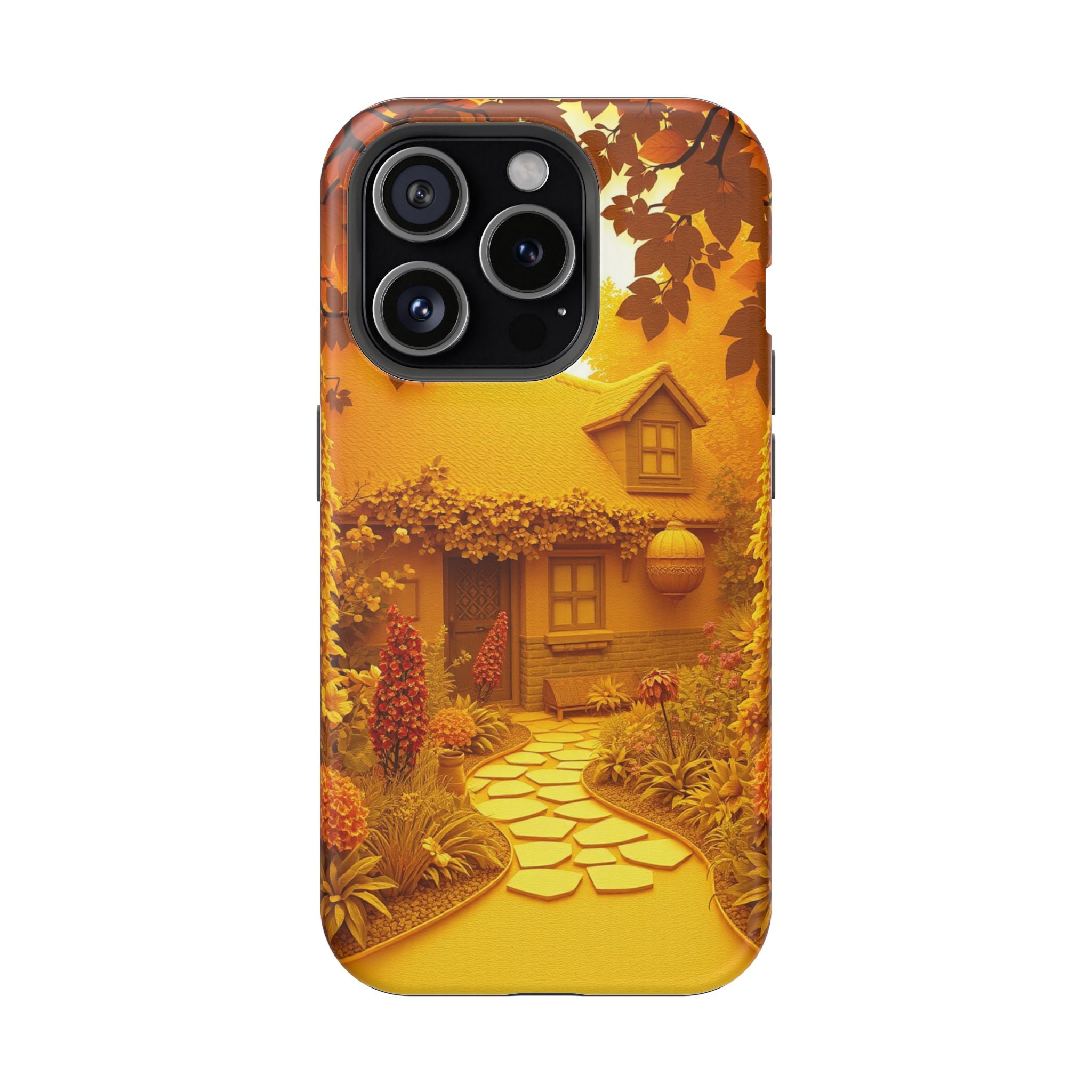 iPhone Vibrant Cottage Garden Design Slim Everyday Designer Case · iPhone Case