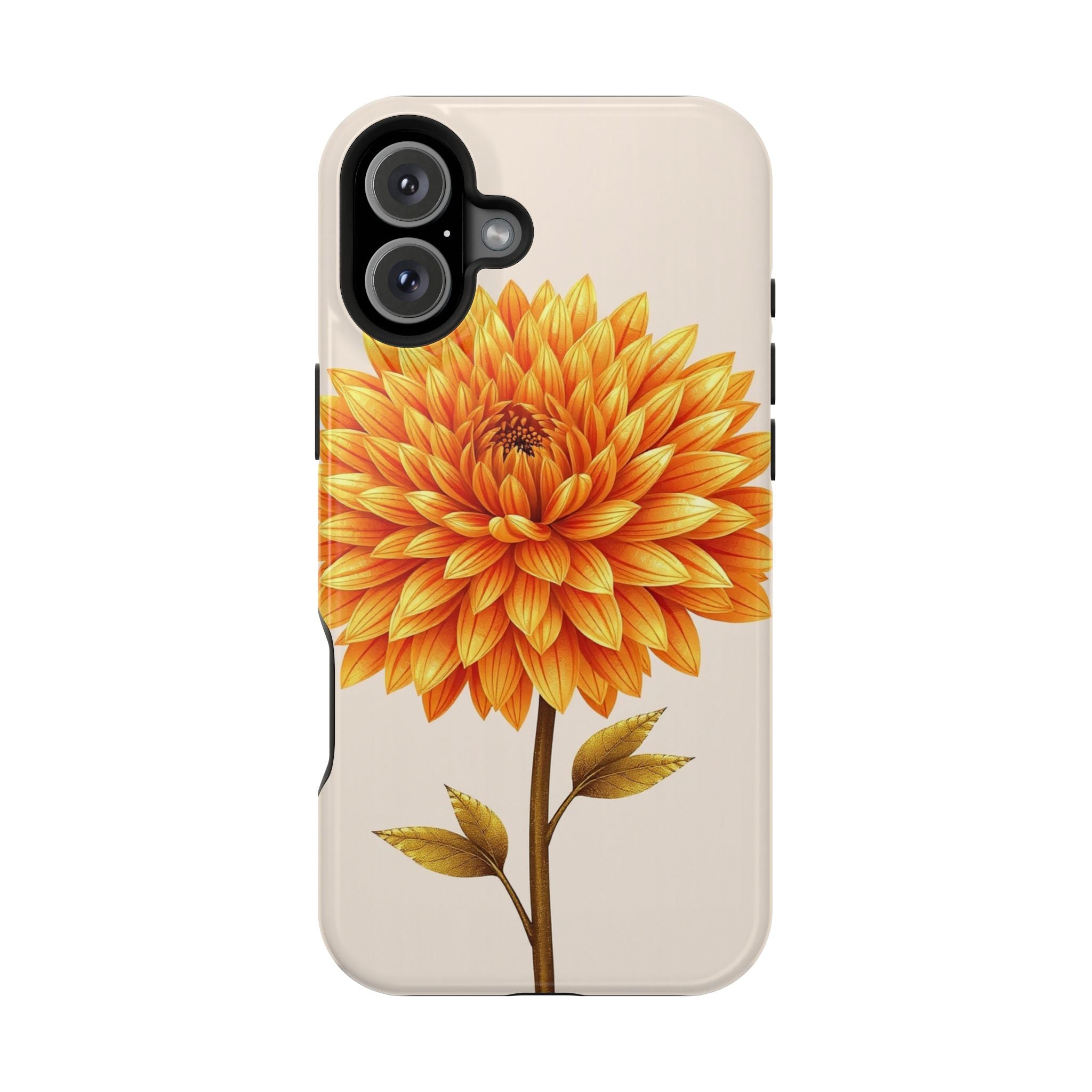 iPhone Chrysanthemum Classic Gold Foil Luxury Slim iPhone Everyday · iPhone Case