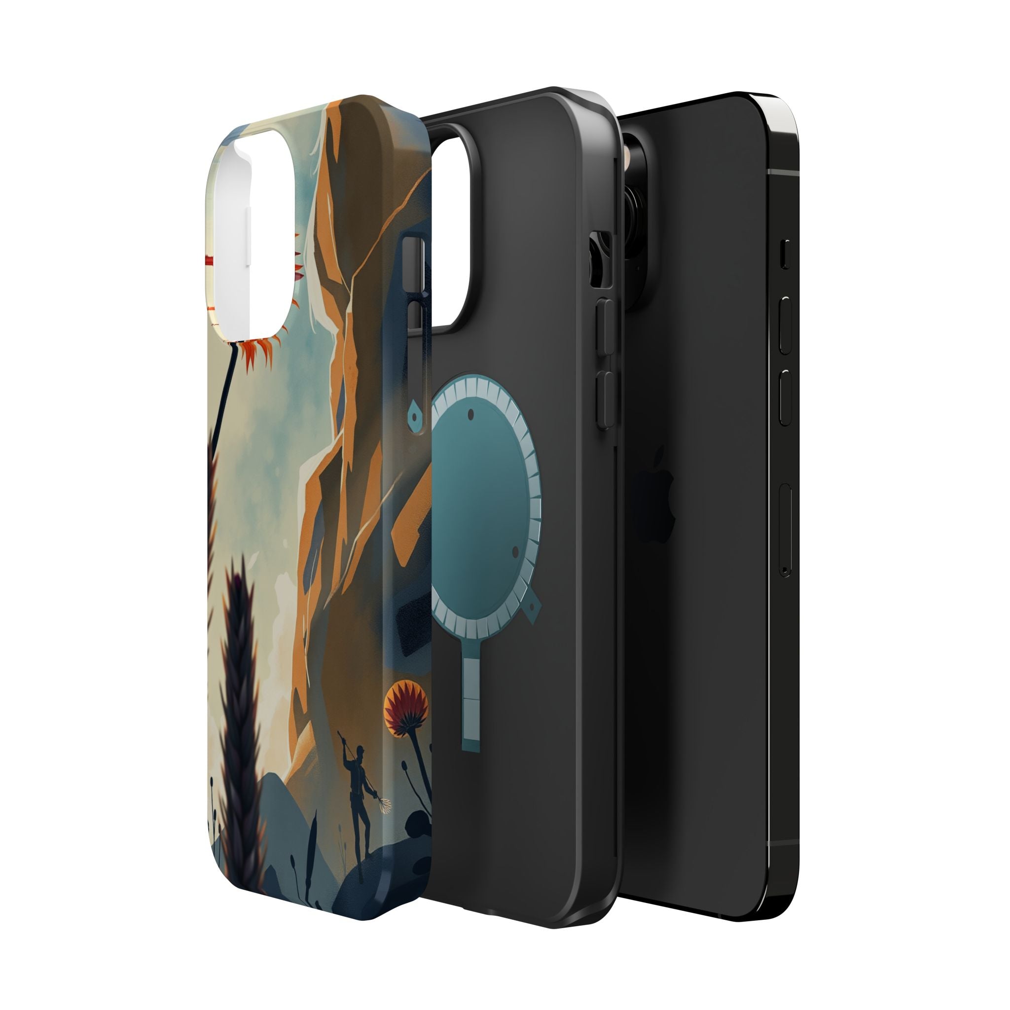 iPhone Bud Burst Vibrant Watercolor Artistic Everyday Cas Slim Snap Case · iPhon