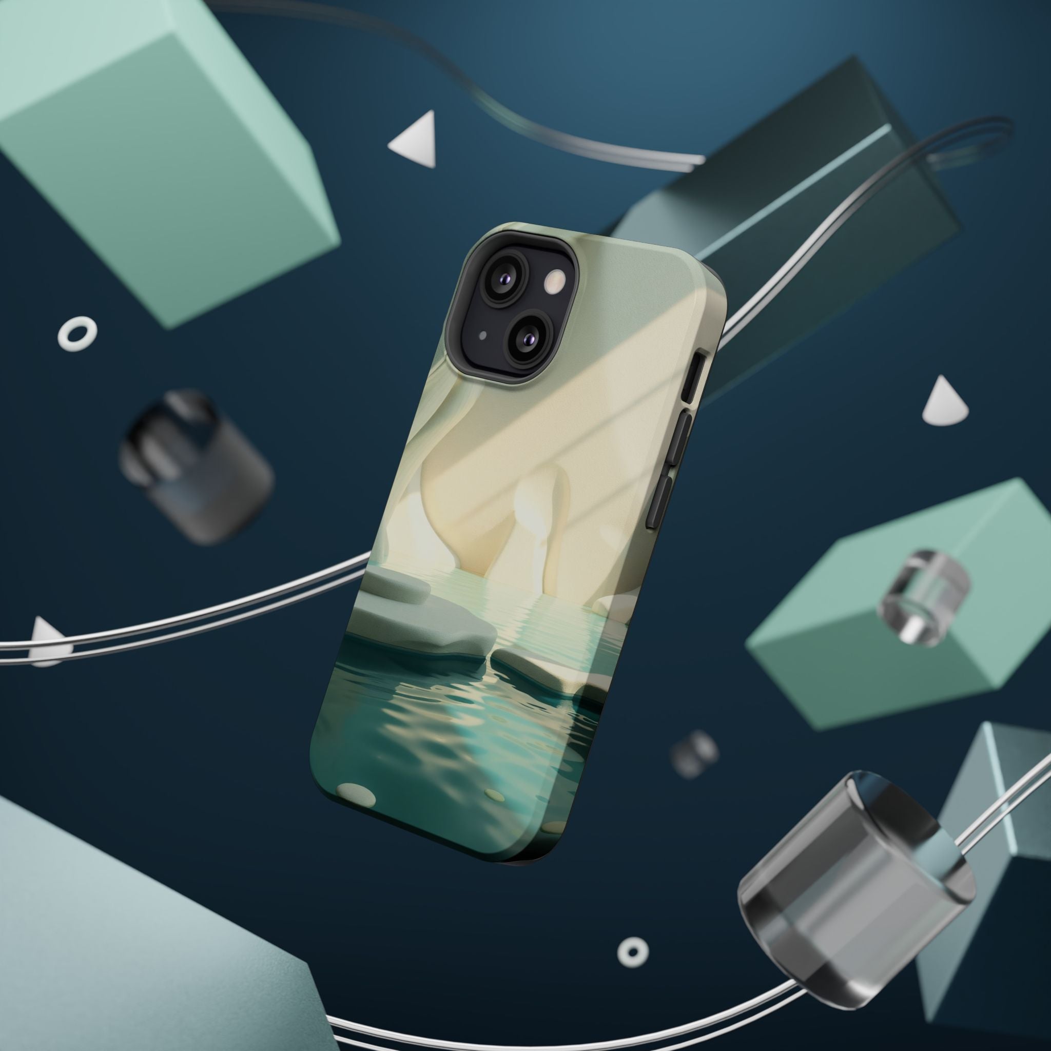 iPhone Tidal Pool 3D Digital Slim Everyday Designer Case · iPhone Case