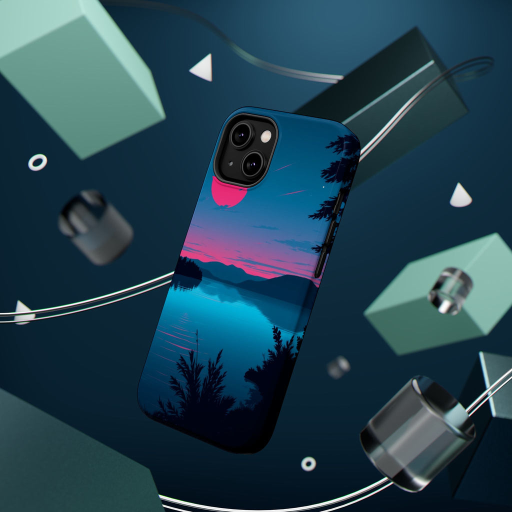 iPhone Cyan And Magenta Lake at Twilight Slim Everyday iPhone Designer · iPhone