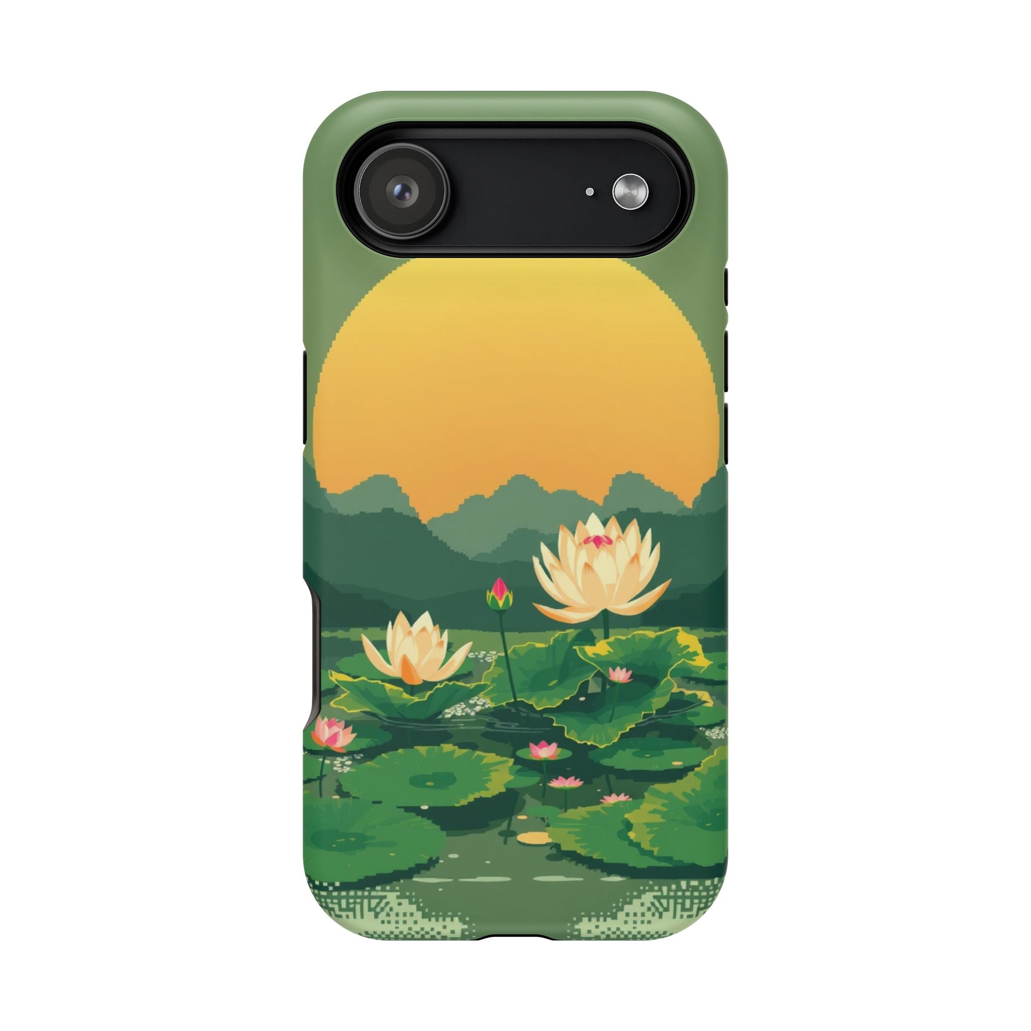 iPhone Lotus Pond Enchanted Art Slim Everyday Designer Case · iPhone Case