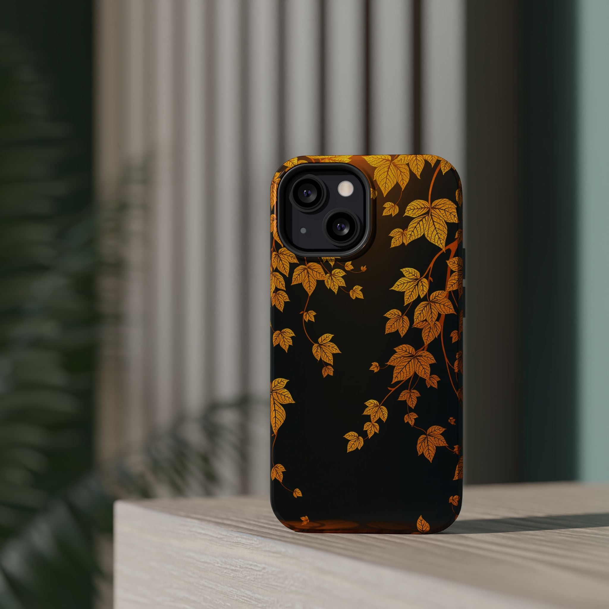 iPhone Mustard And Rust Art Nouveau Vine Slim Everyday iPhone 14 · iPhone Case