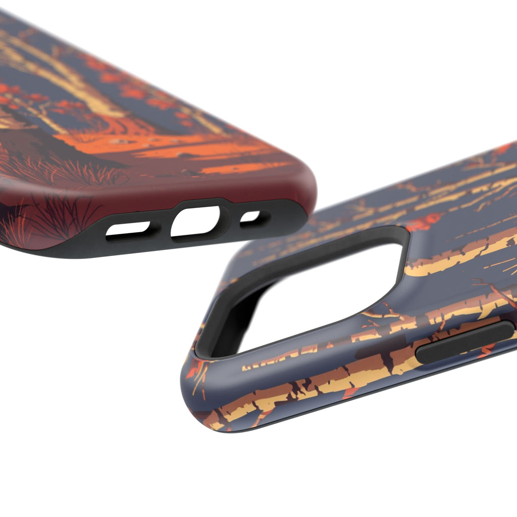 iPhone Birch Grove Pixel Art -Bit Bold Modern Everyday Snap Case · iPhone Case