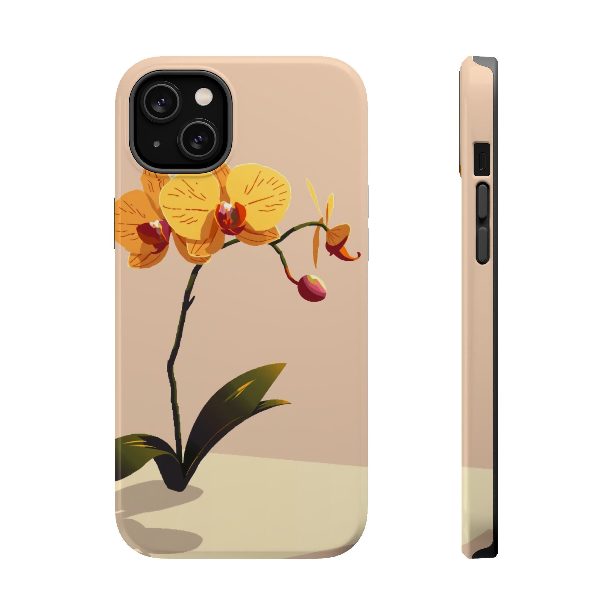 iPhone Orchid Study Pixel Art -Bit Bold Modern Everyday Snap Case · iPhone Case