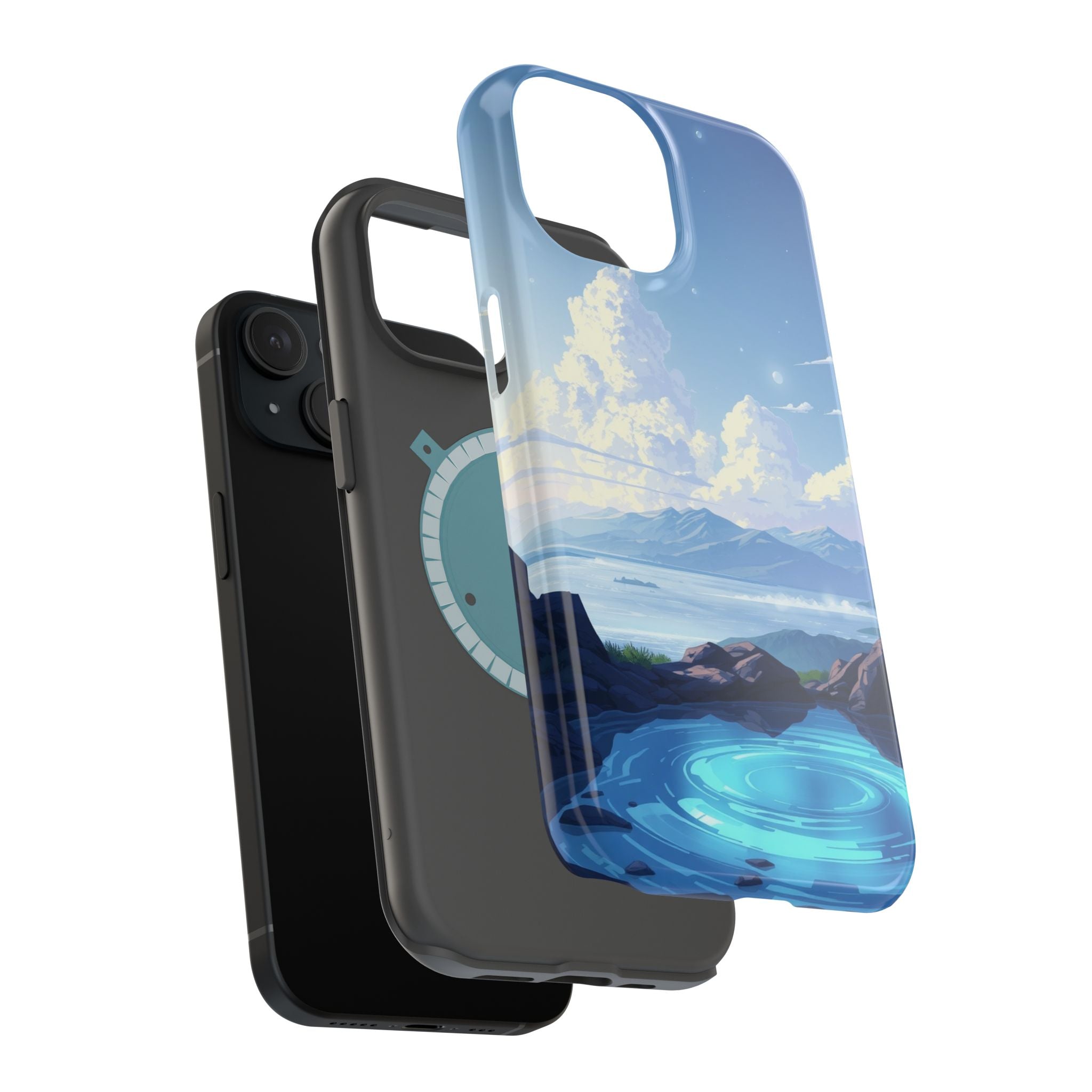 iPhone Earthy Tidal Pool Design 18 Bold Modern Everyday Snap Case · iPhone Case