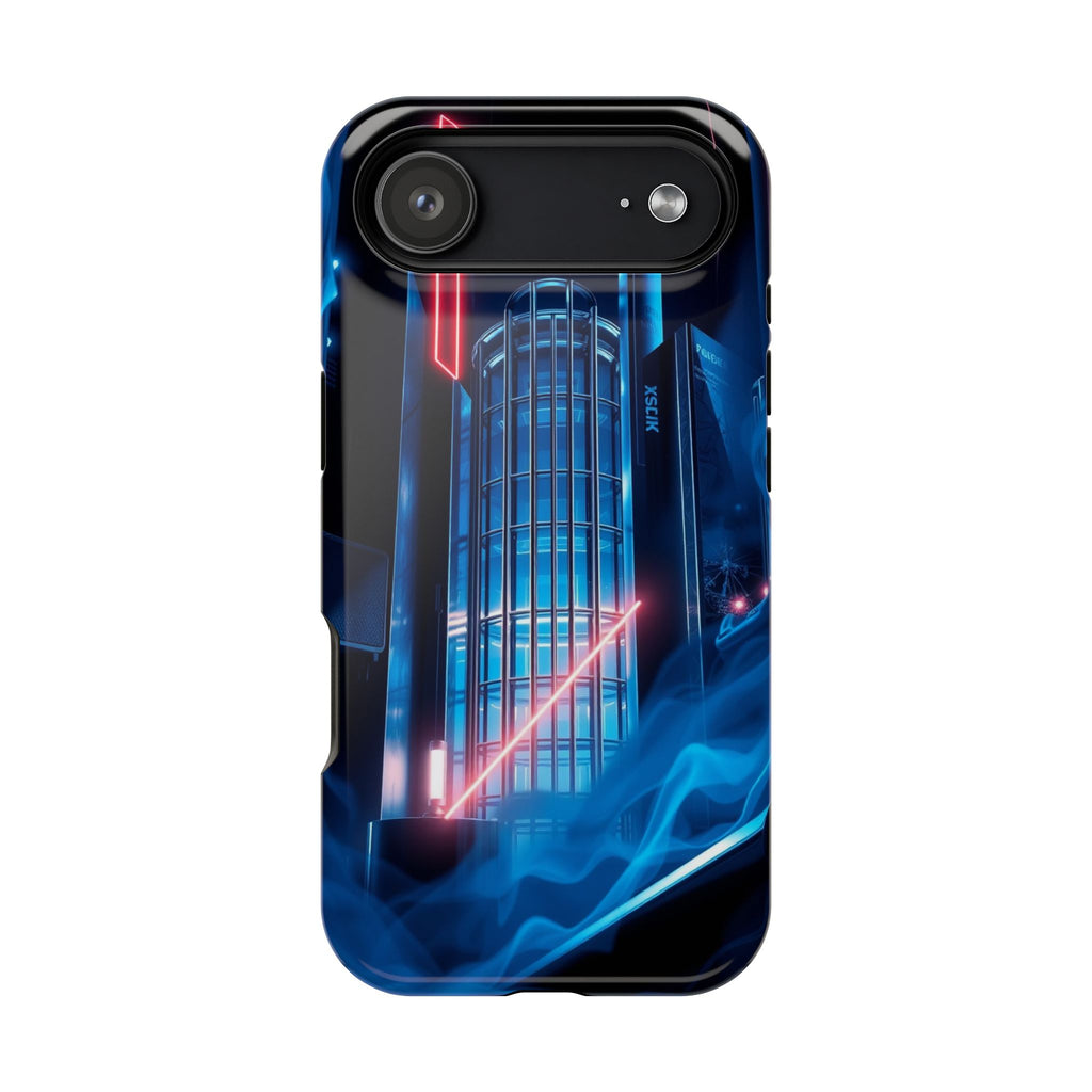 iPhone Midnight Blue And Silver Bauhaus Composition Slim Snap Case · iPhone Case