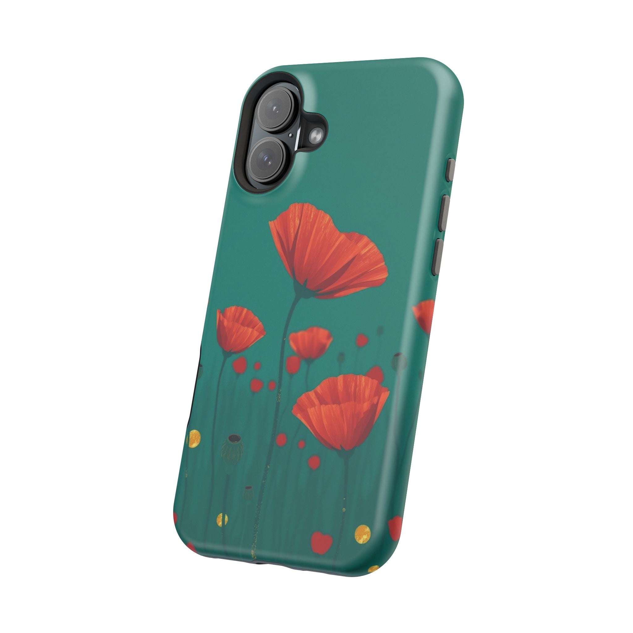 iPhone Earthy Poppy Field Design Bold Modern Everyday Snap Case · iPhone Case