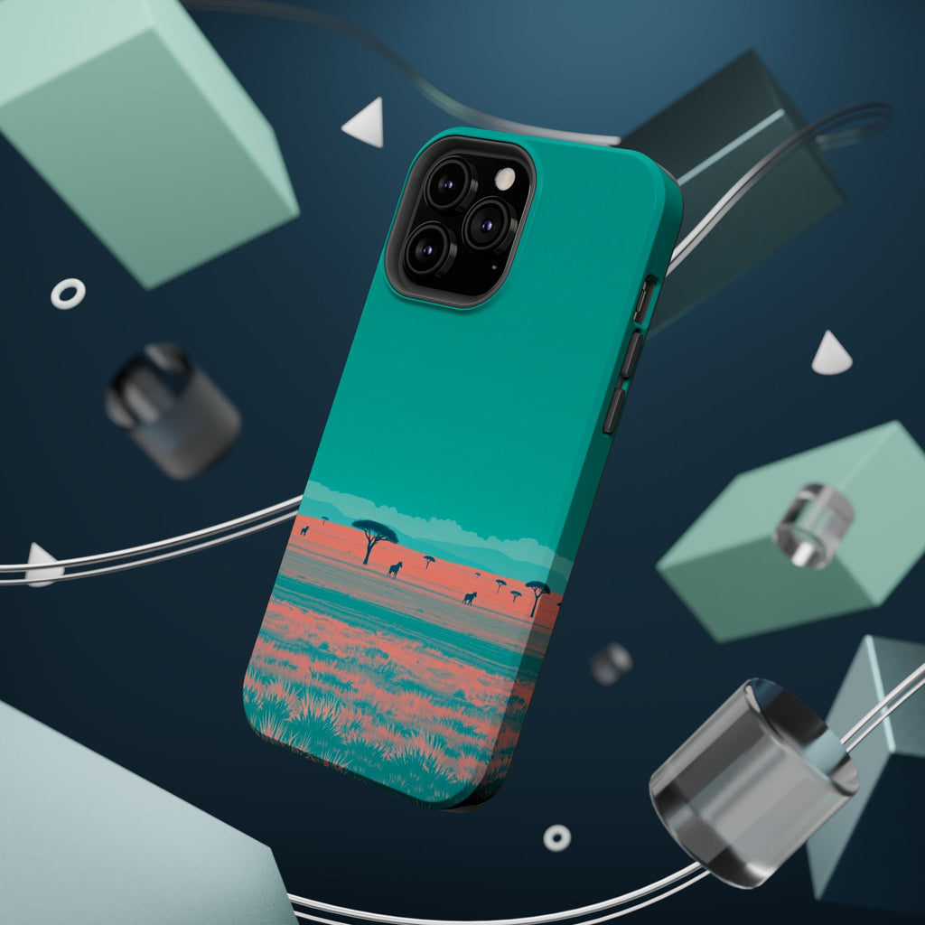 iPhone Savanna Horizon Risograph Print Slim Everyday Designer Case · iPhone Case