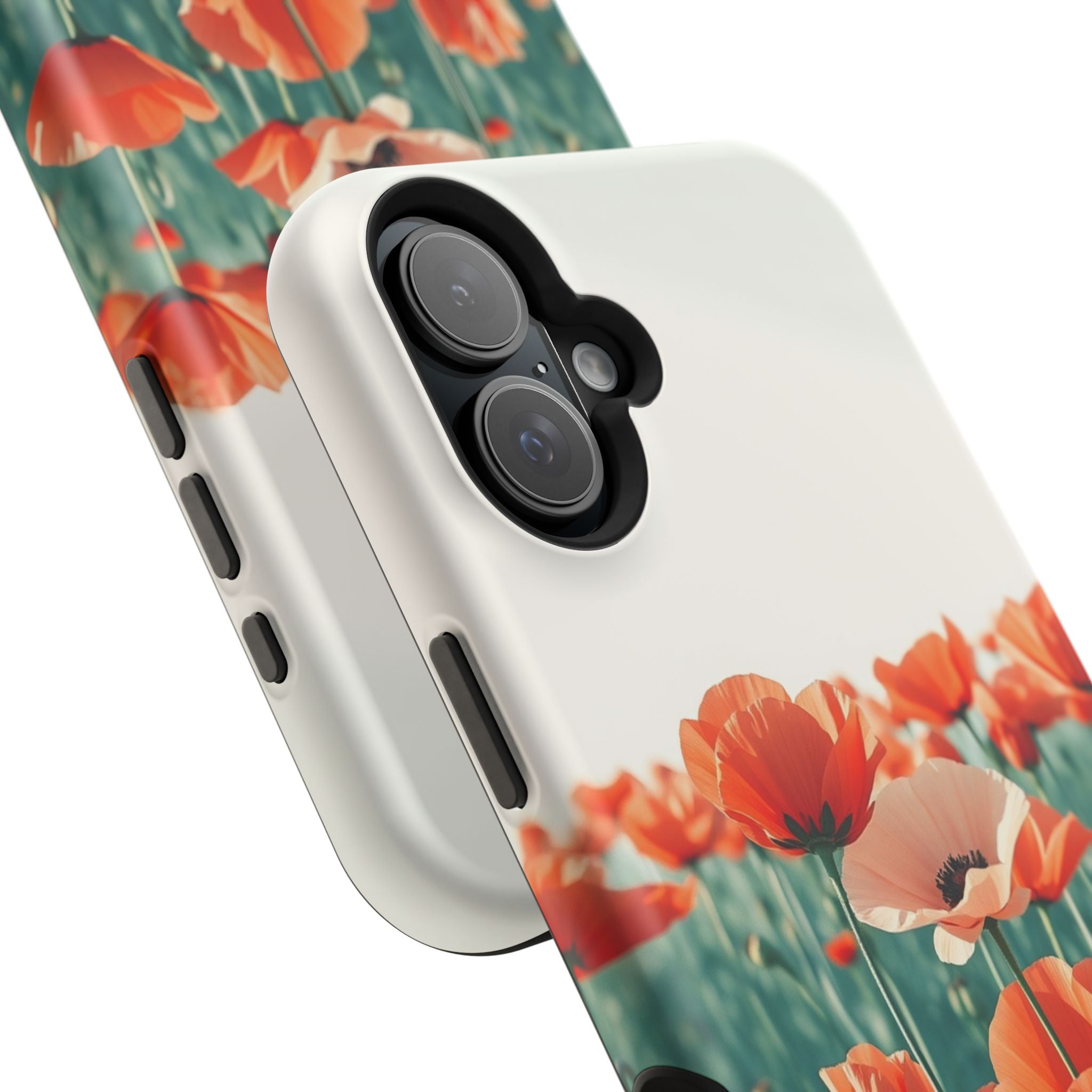 iPhone Mint And Blush Poppy Field 10 Slim Everyday Designer Case · iPhone Case