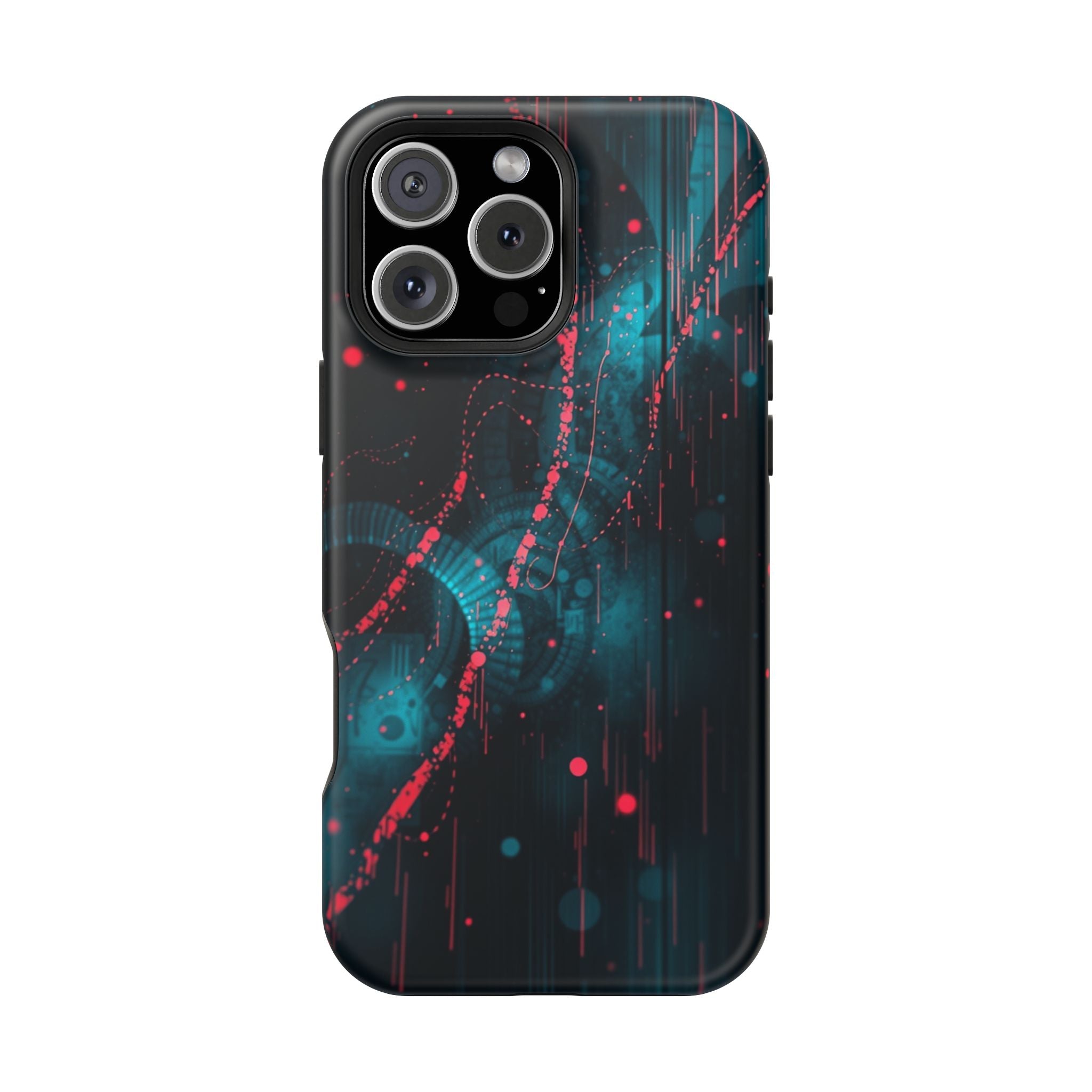 iPhone Digital Noise Cinematic Art Bold Modern Everyday Snap Case · iPhone Case