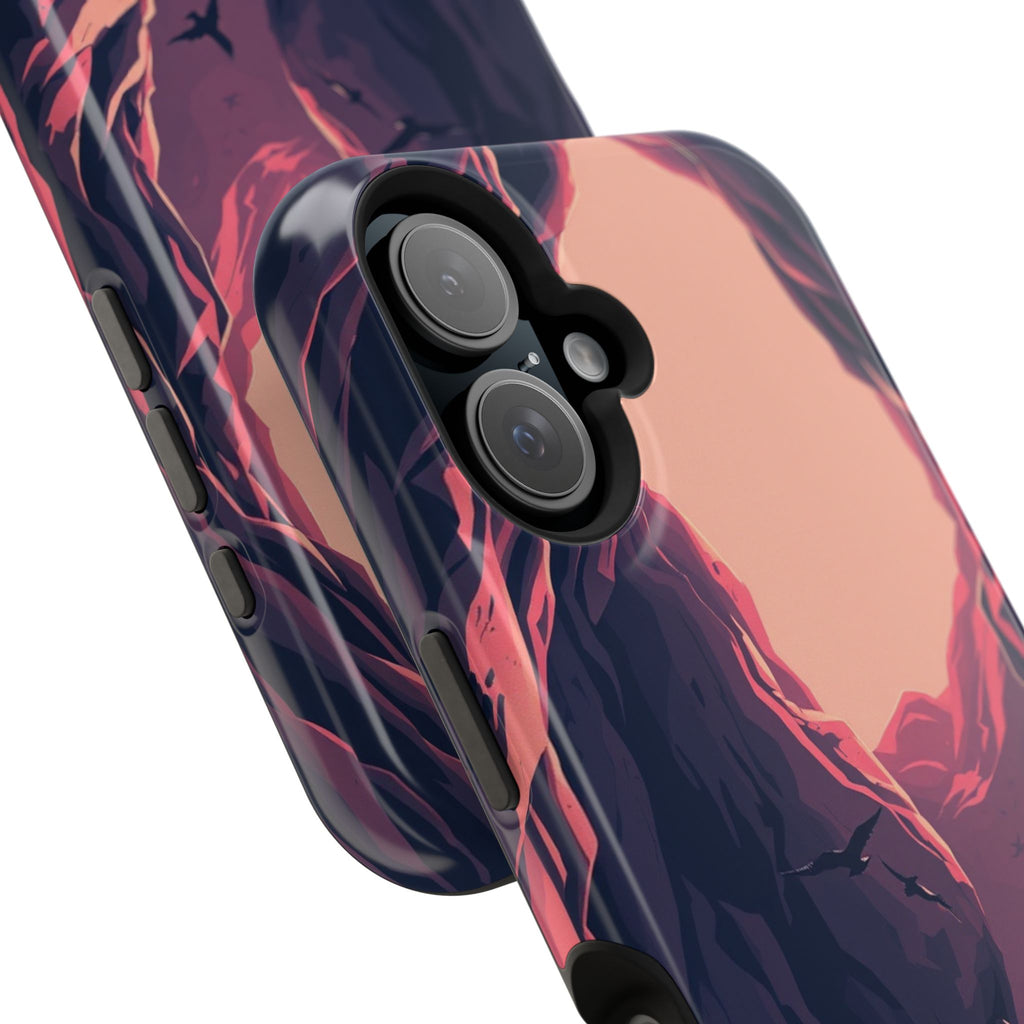 iPhone Rose Pink And Cream Dark Crystal Cave Slim Everyday Designer Case · iPhon